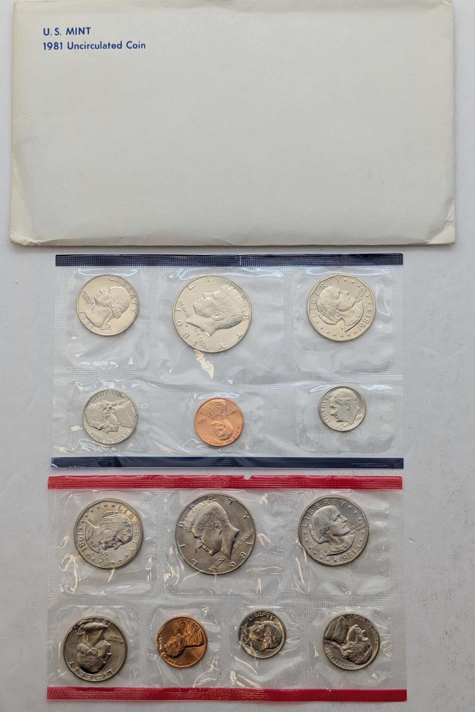 1981 US Mint Uncirculated Coin Set (1 of 2)