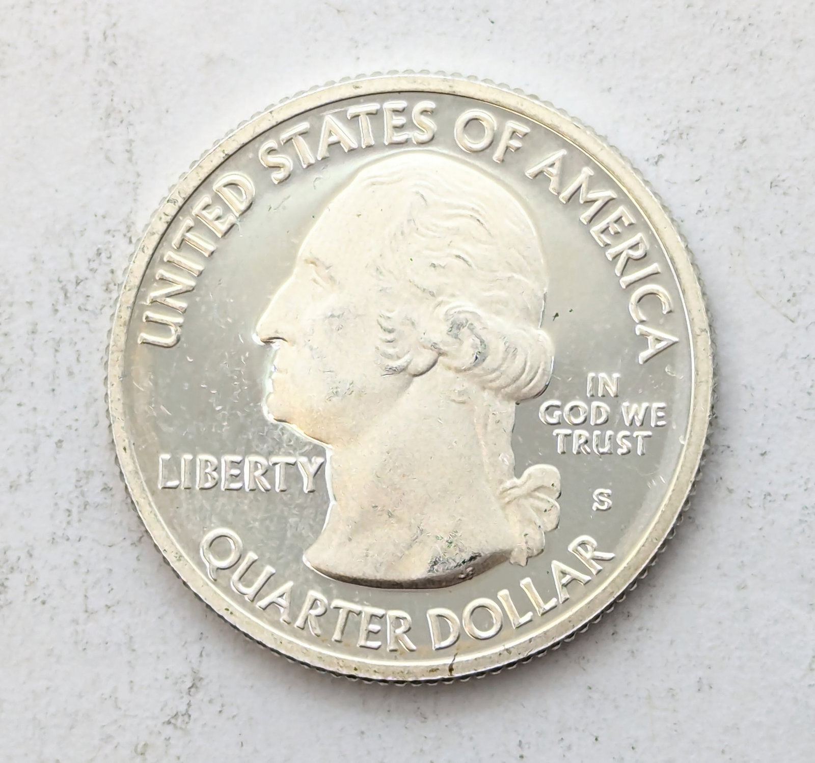 2014-S Silver America the Beautiful Quarter - Great Smokey Mtns: Silver
