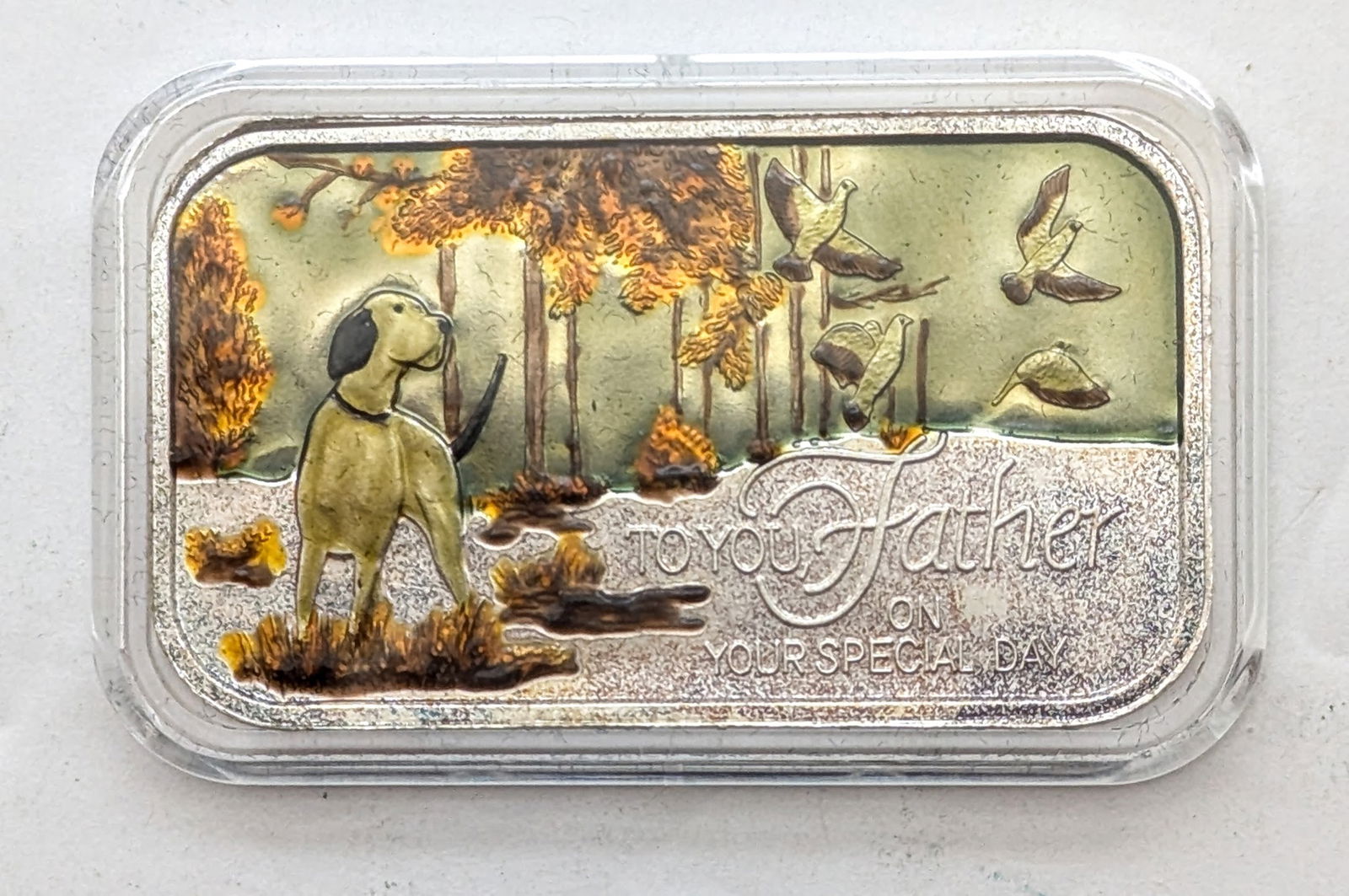 FEATURE Colorized 1 Ounce Fine .999 Silver Bar - Perfect for Father's Day! (1 of 2)
