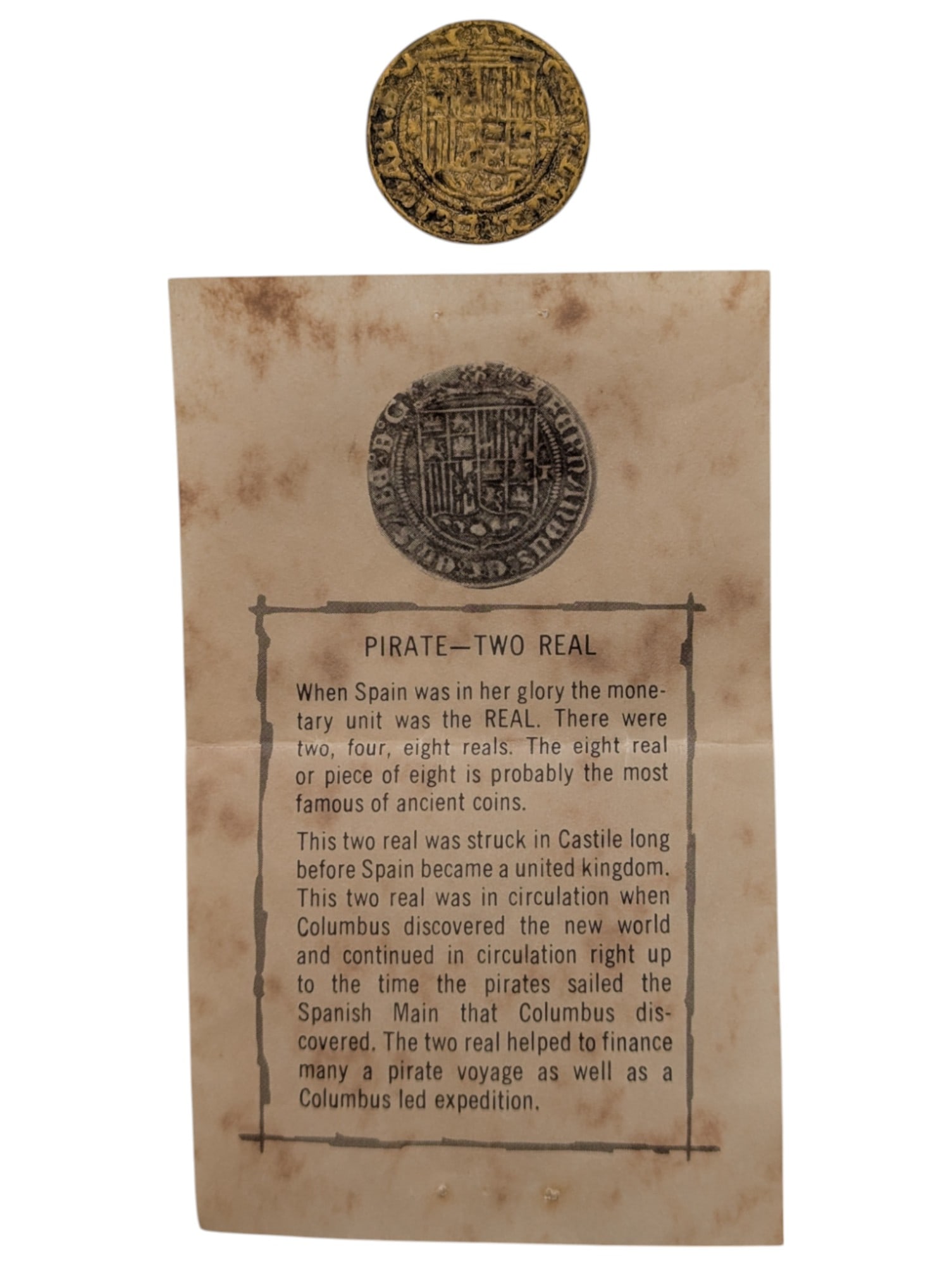 Pirate Two Real Coin (1 of 3)