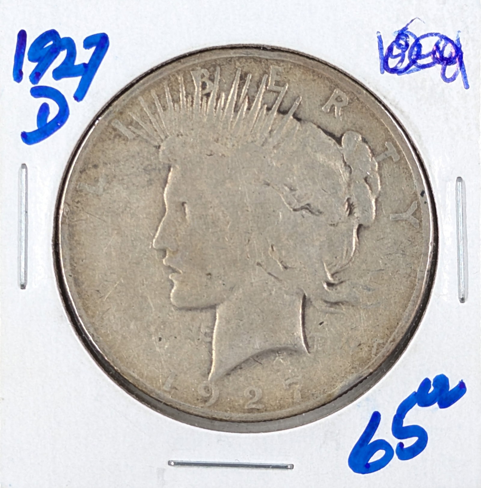 1927-D Silver Peace Dollar: Silver
