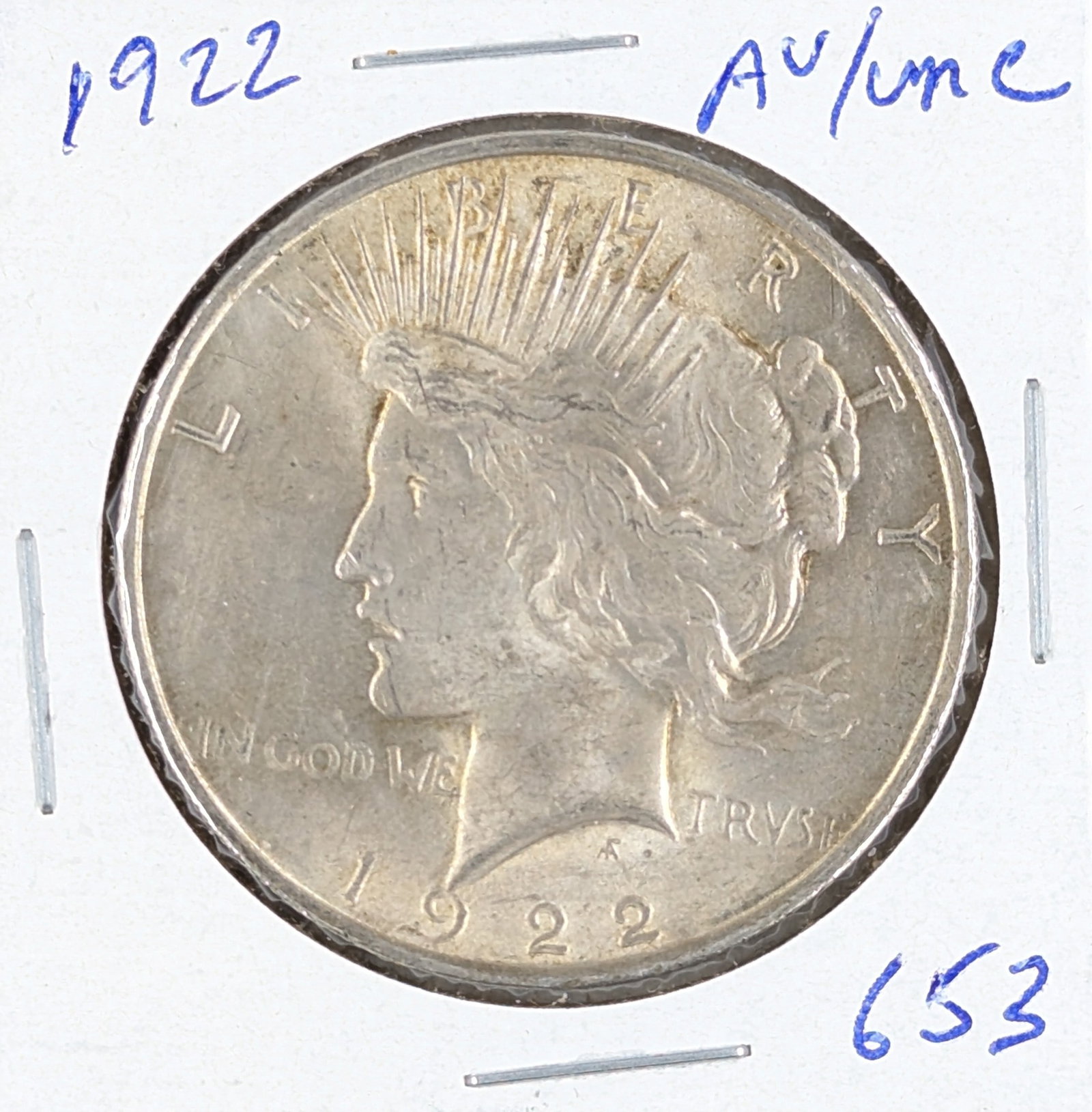 1922 Silver Peace Dollar - Uncirculated: Silver