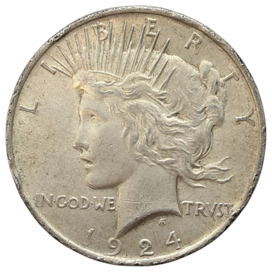 1924 Silver Peace Dollar: Silver