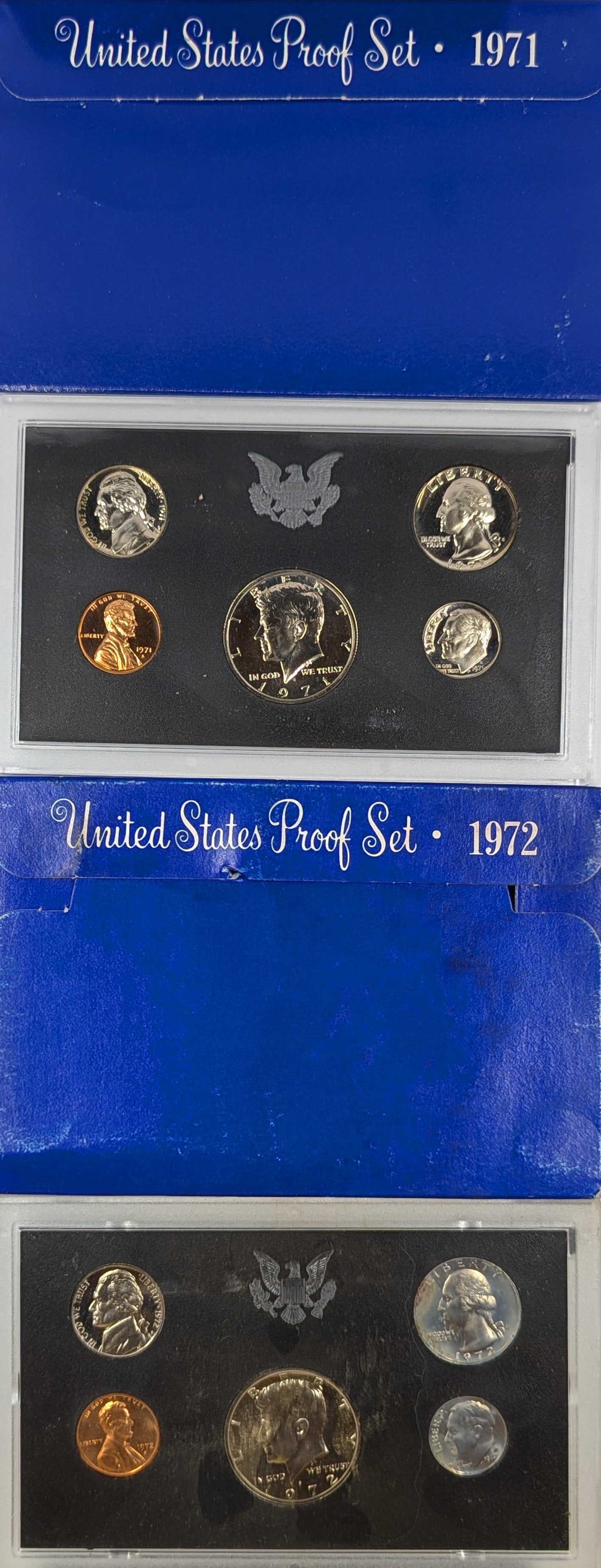 Lot of 2 US Mint Proof Sets - 1971, 1972 (1 of 2)