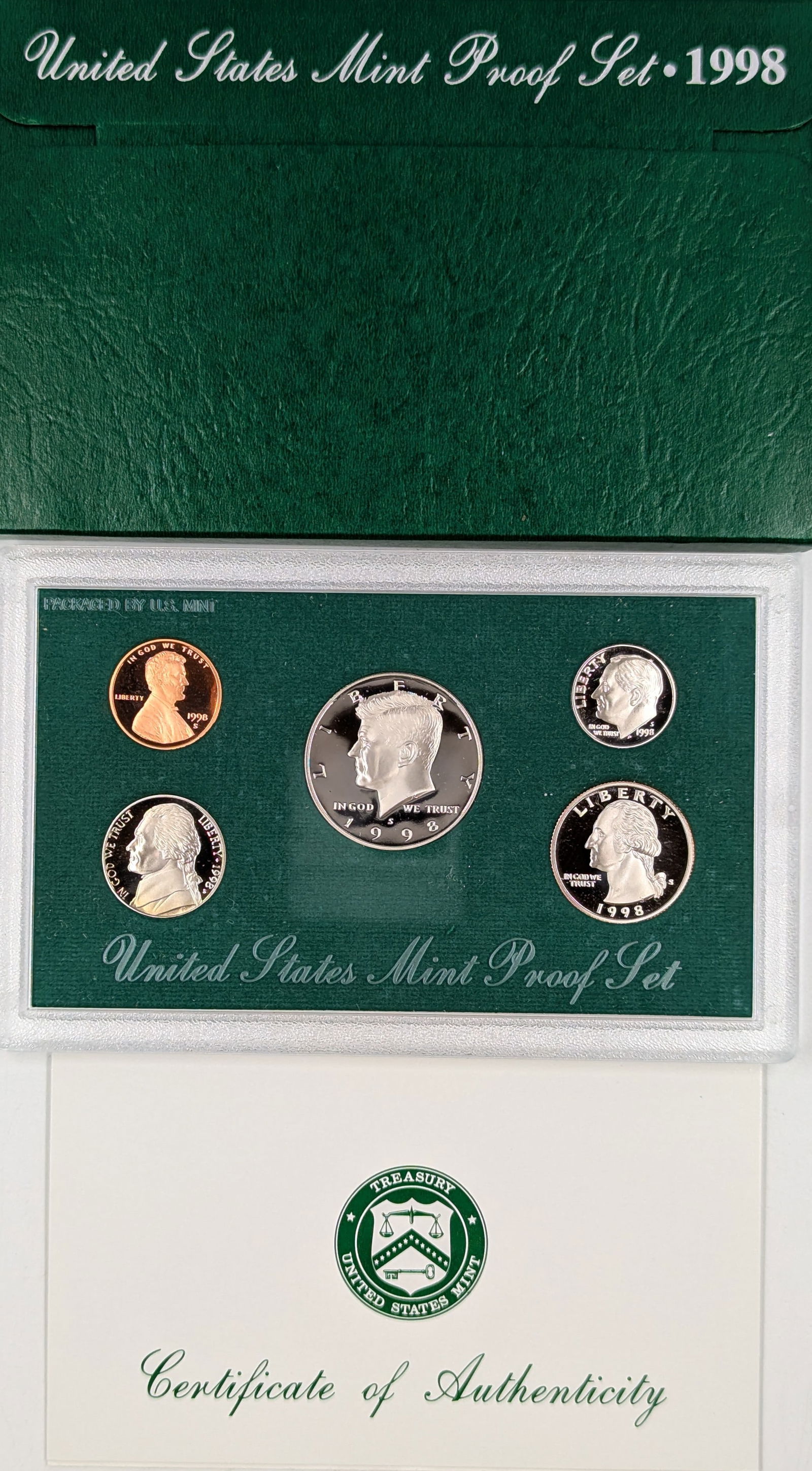 1998 US Mint Proof Set w/ COA (1 of 2)