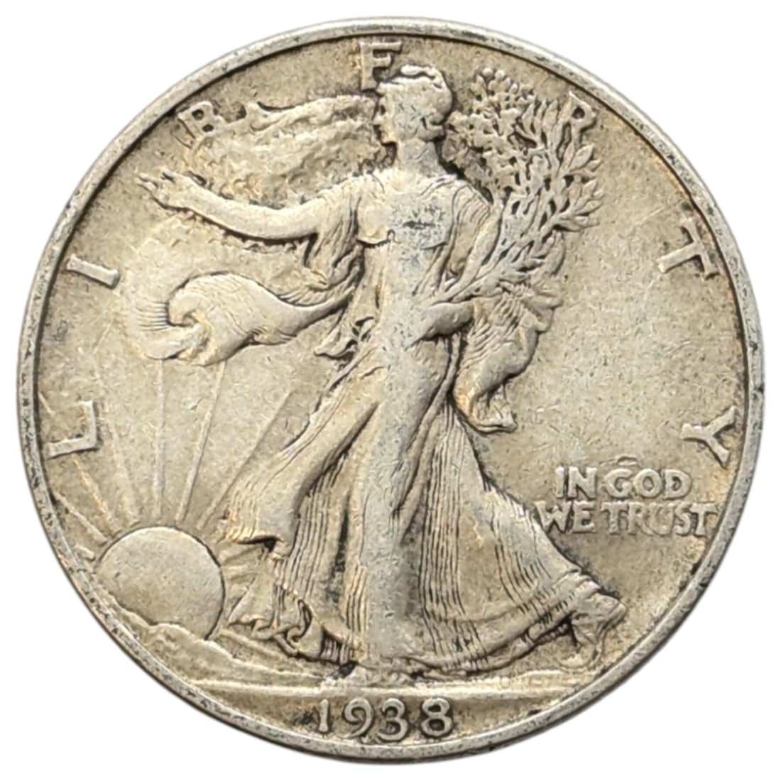 1938 Silver Walking Liberty Half Dollar (1 of 2)
