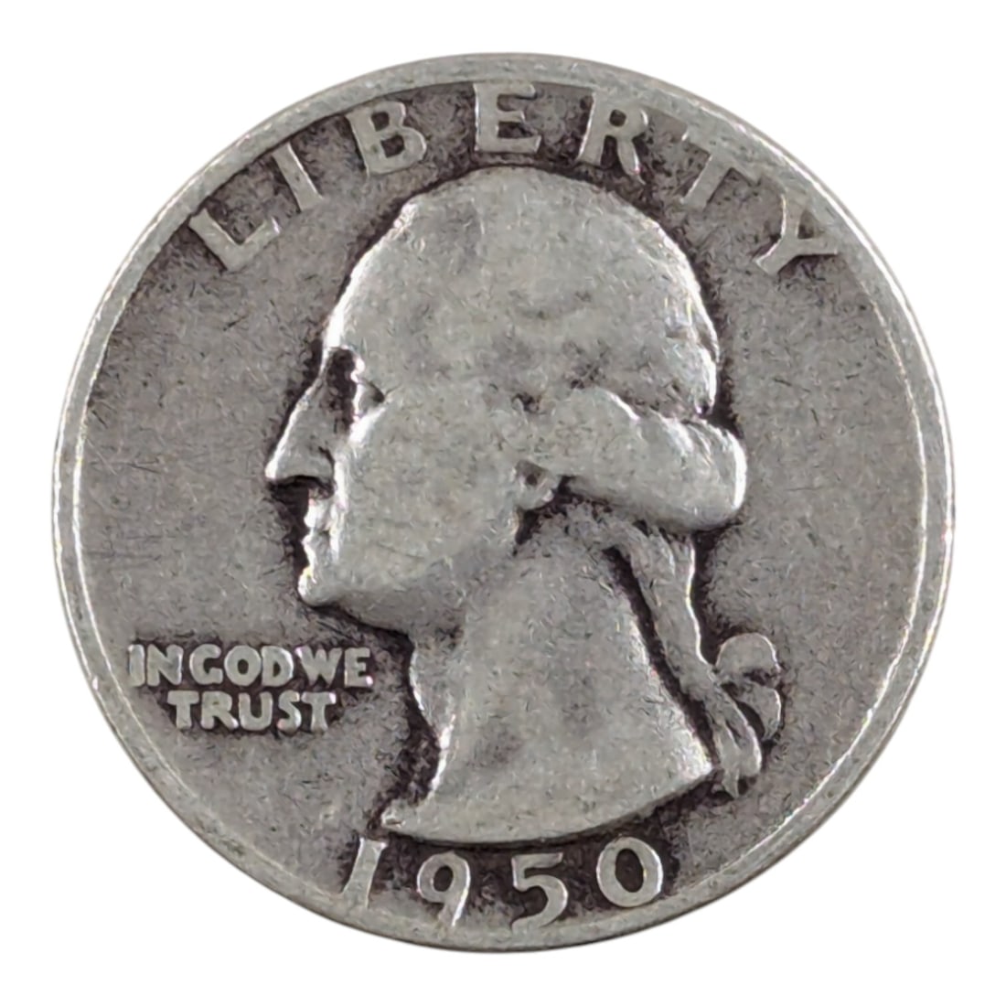 1950 Silver Washington Quarter: Silver