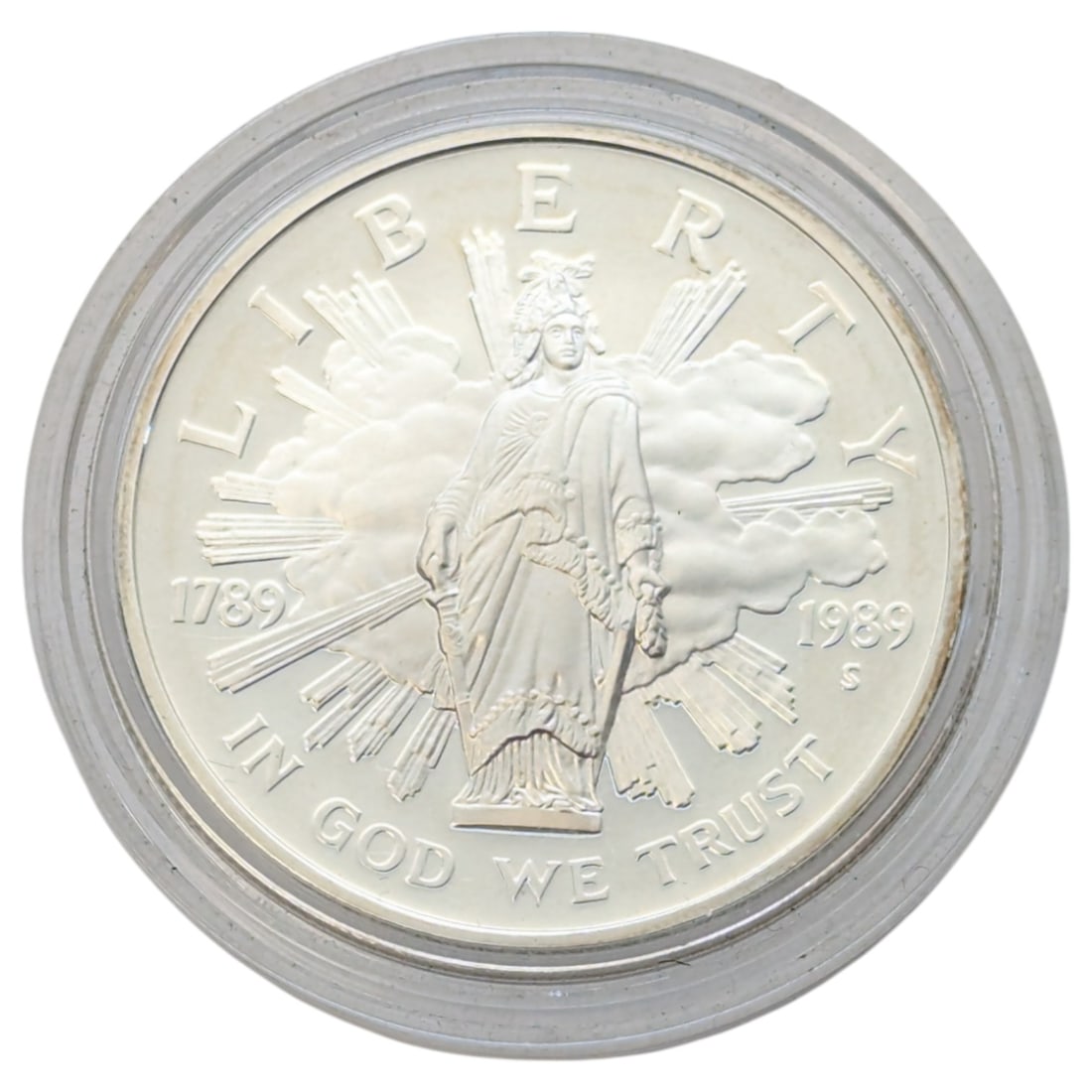 1989-S Bicentennial of the Congress $1 Silver Round: .77 Silver