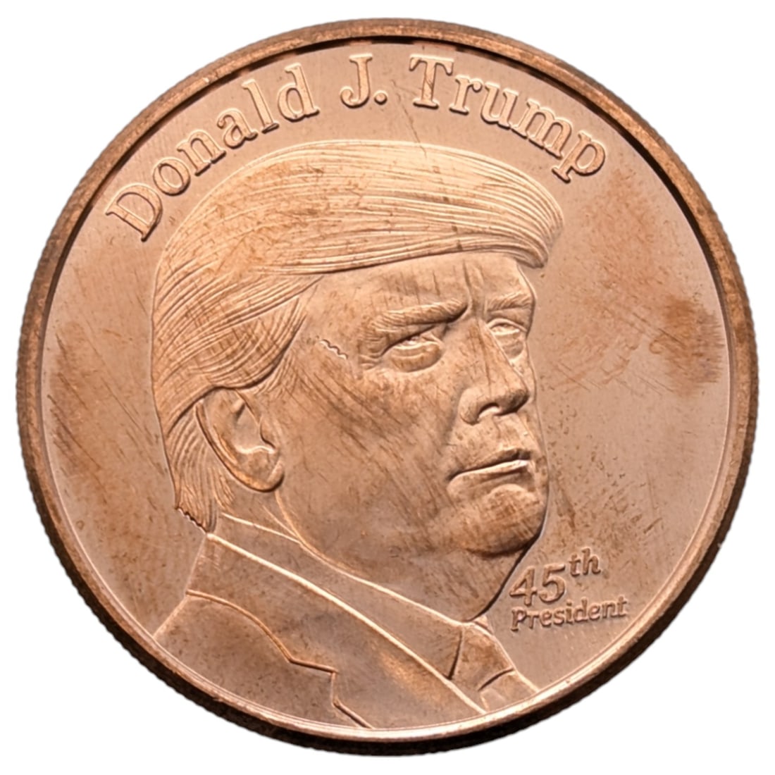 Donald Trump 1 Ounce .999 Copper Round: Copper