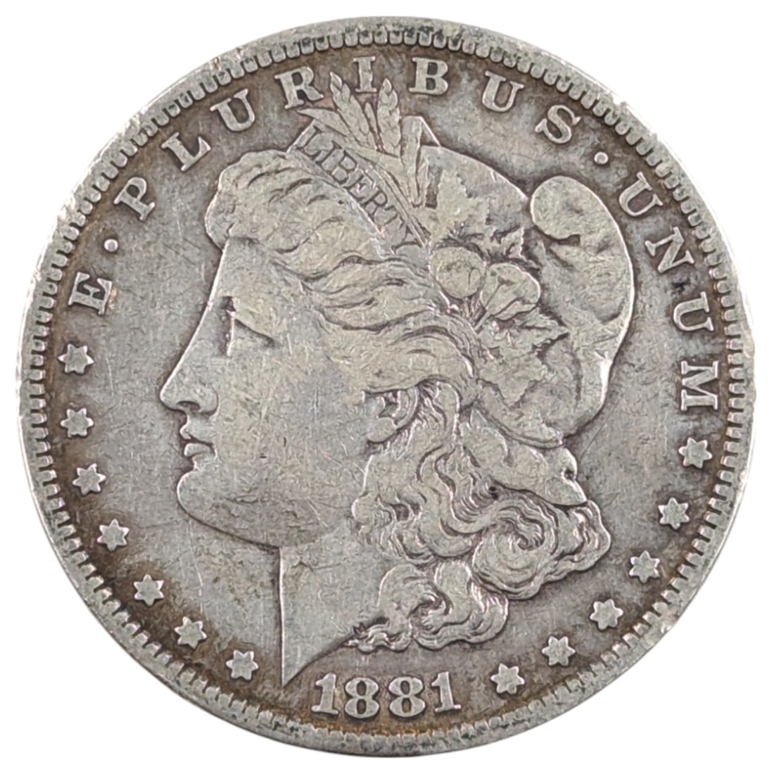 1881-S Morgan Silver Dollar: Silver