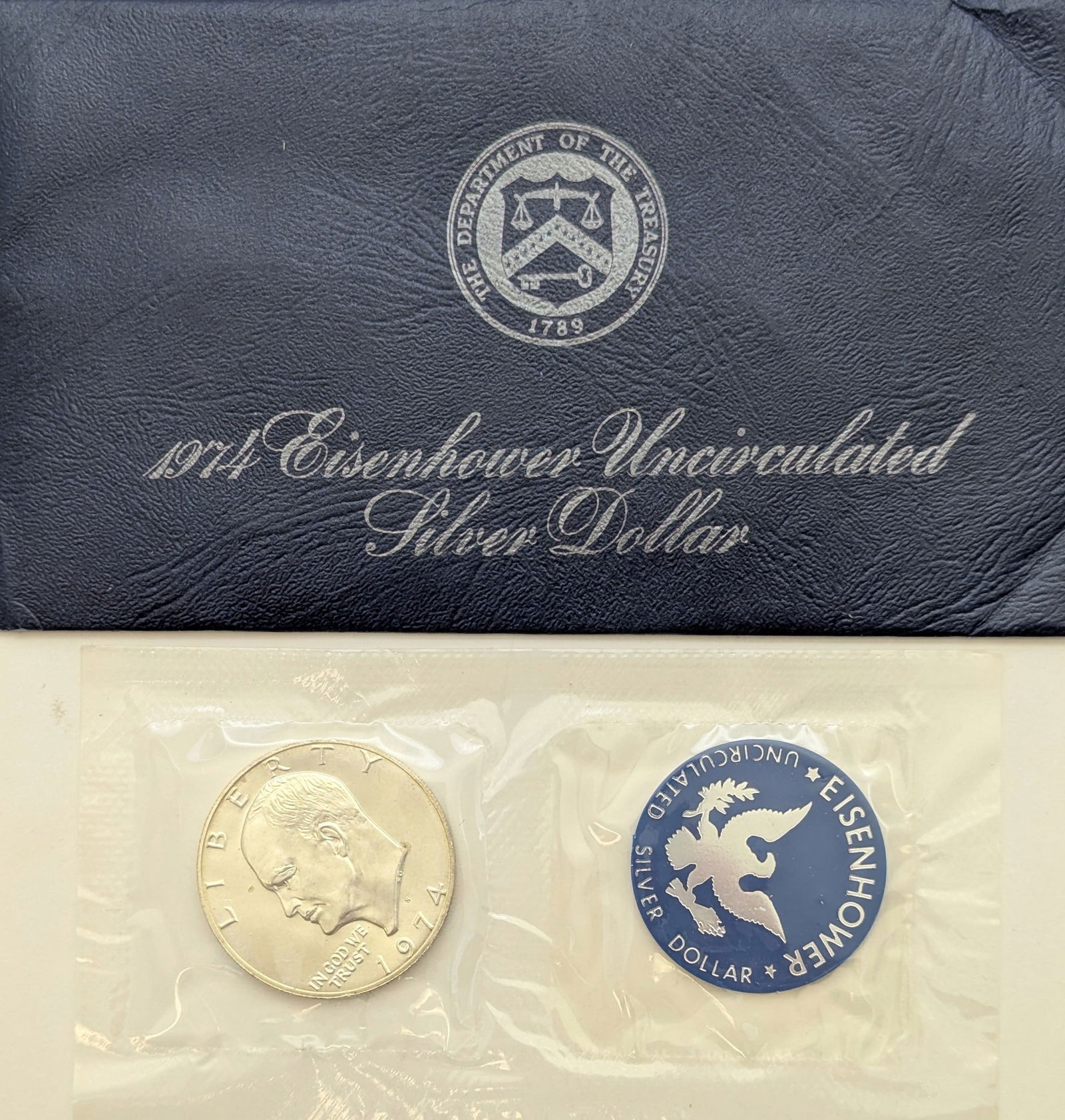 1974 Eisenhower " Ike" Uncirculated Silver Dollar (1 of 2)