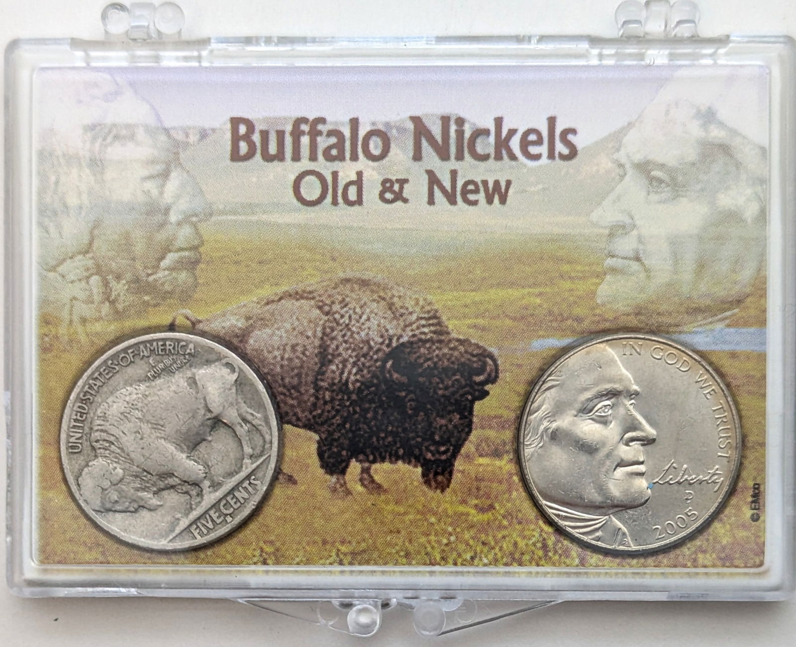 Buffalo Nickels Old & New Set 1936-S & 2005-P: Coin