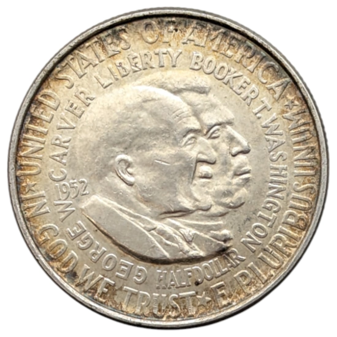 1952 Silver Carver Washington Half Dollar: Silver