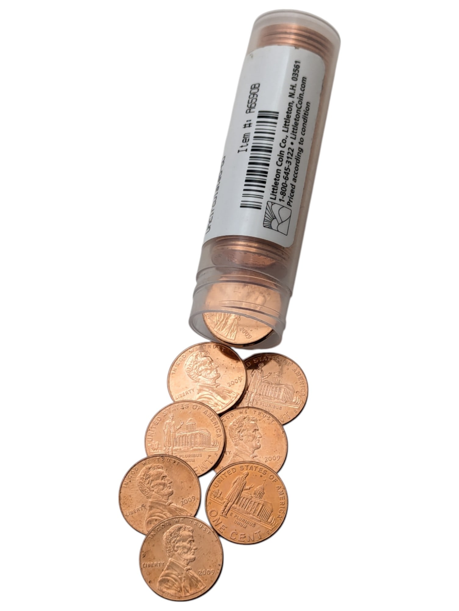 Tube of 50 - 2009 Lincoln Professional Life Cents - Uncirculated: Coin