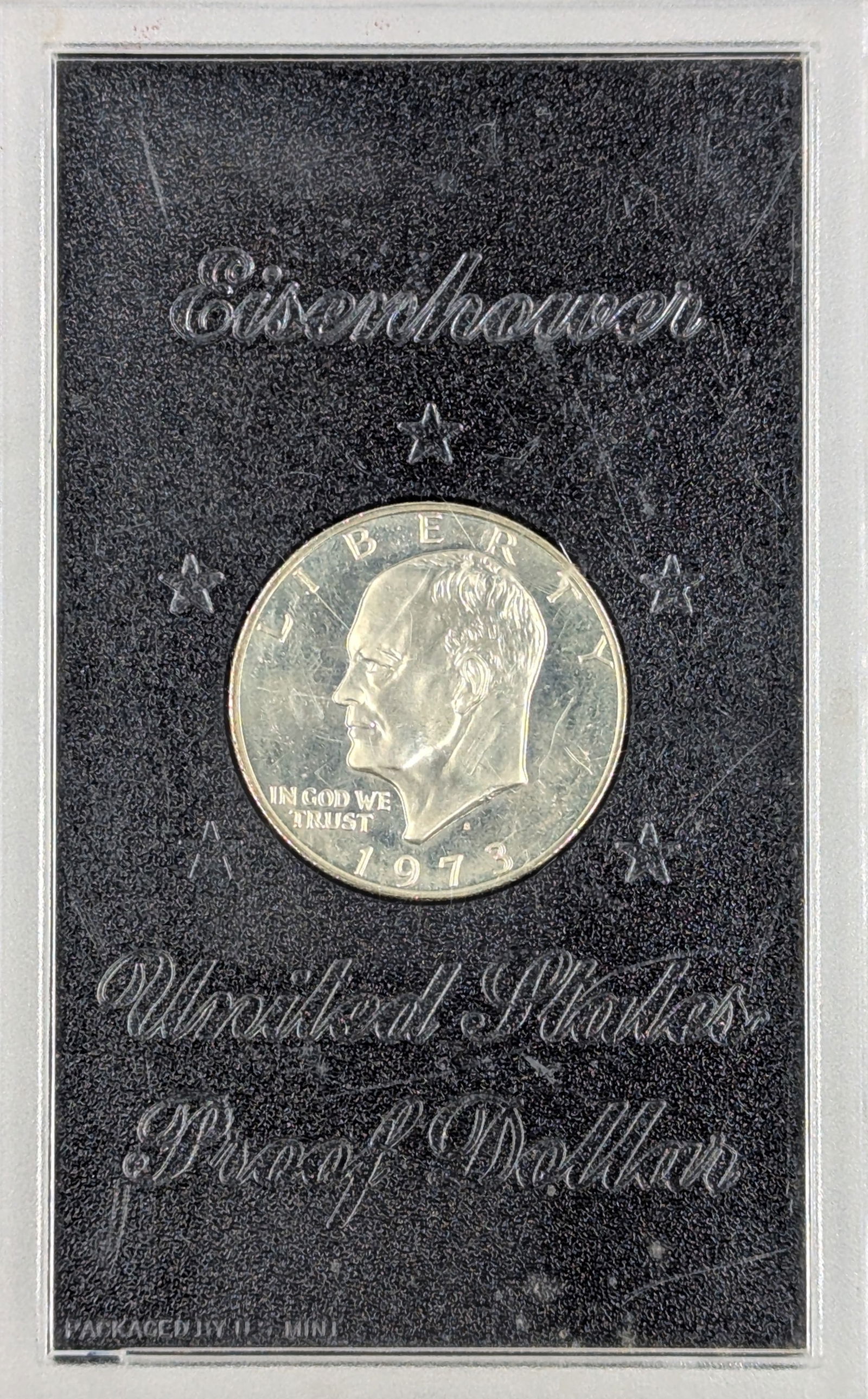 1973 Silver Eisenhower " Ike" Proof Dollar (1 of 2)