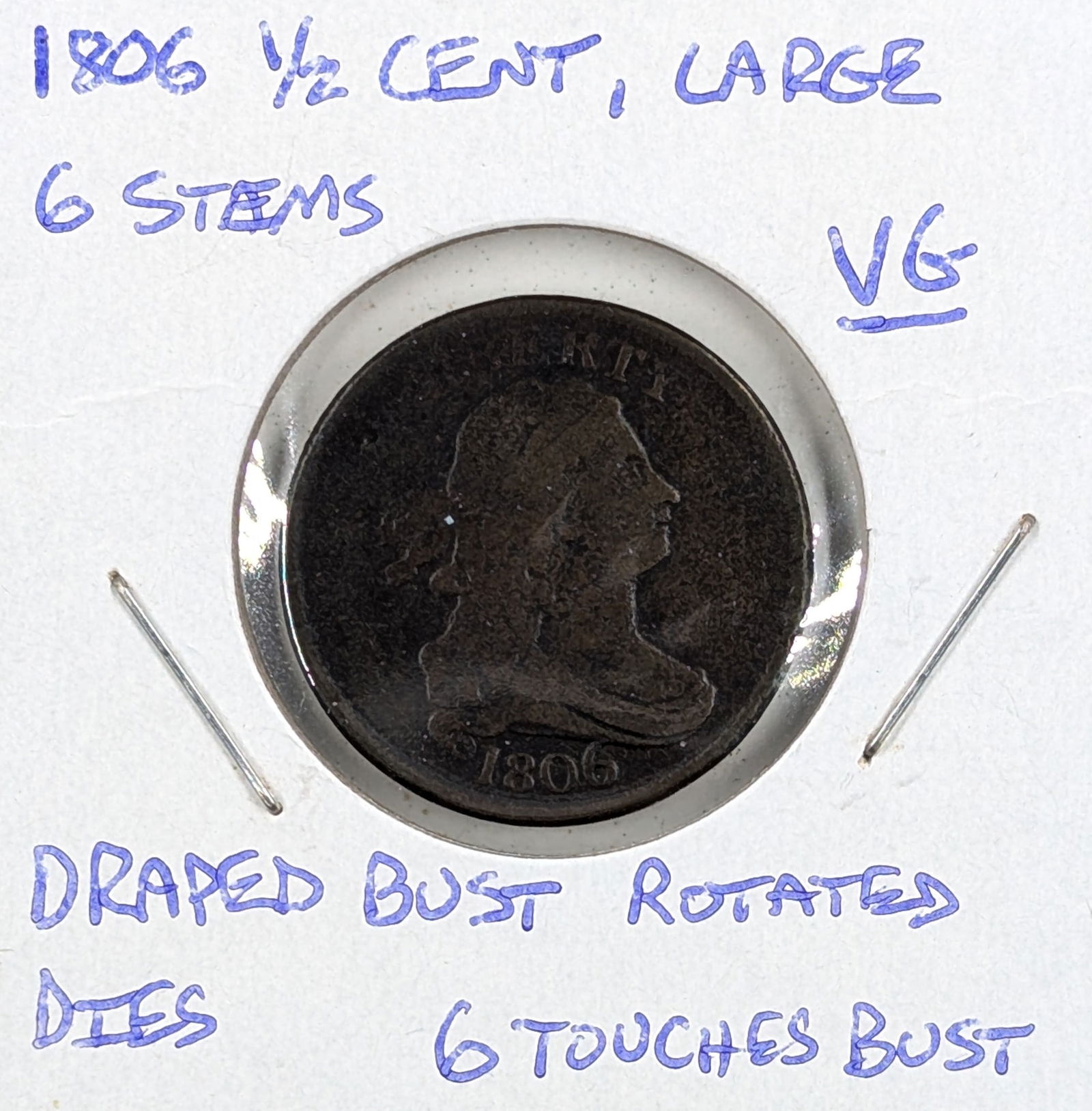 FEATURE 1806 Draped Bust Half Cent (1 of 2)