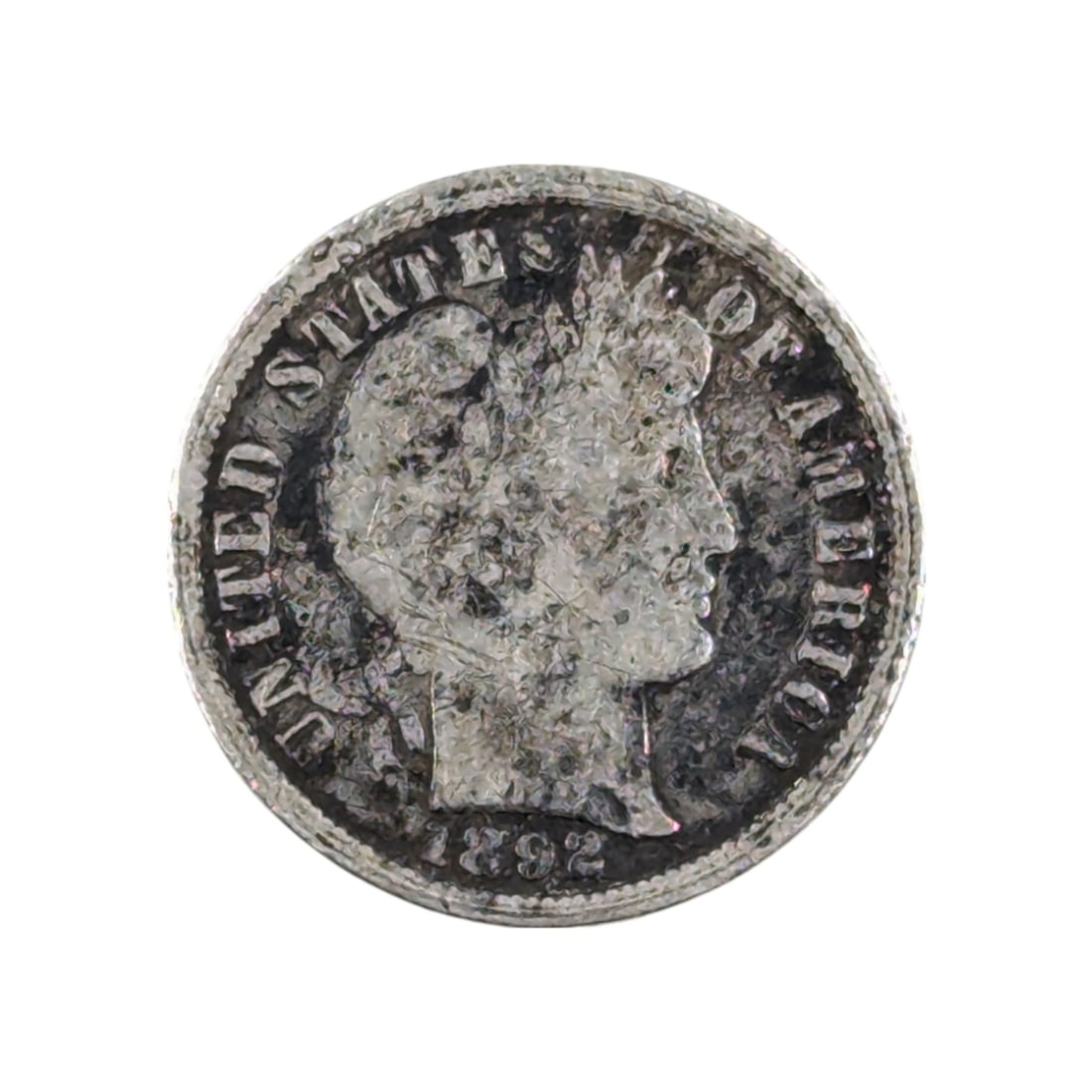 1892-O Silver Barber Dime (1 of 2)