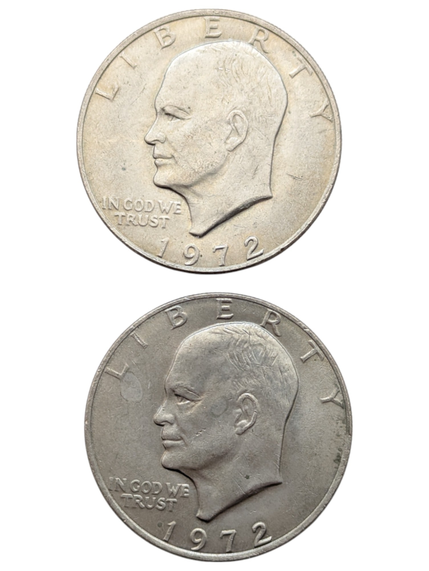 Lot of 2 Eisenhower "Ike" Dollars - 1972 (1 of 2)