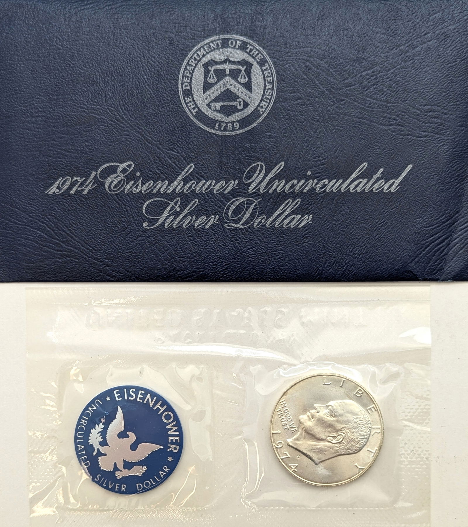1974-S Eisenhower " Ike" Uncirculated Silver Dollar 1 of 2 (1 of 2)