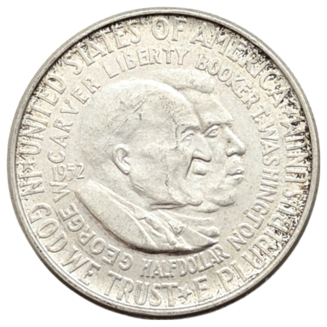 1952 Silver Carver Washington Half Dollar: Silver