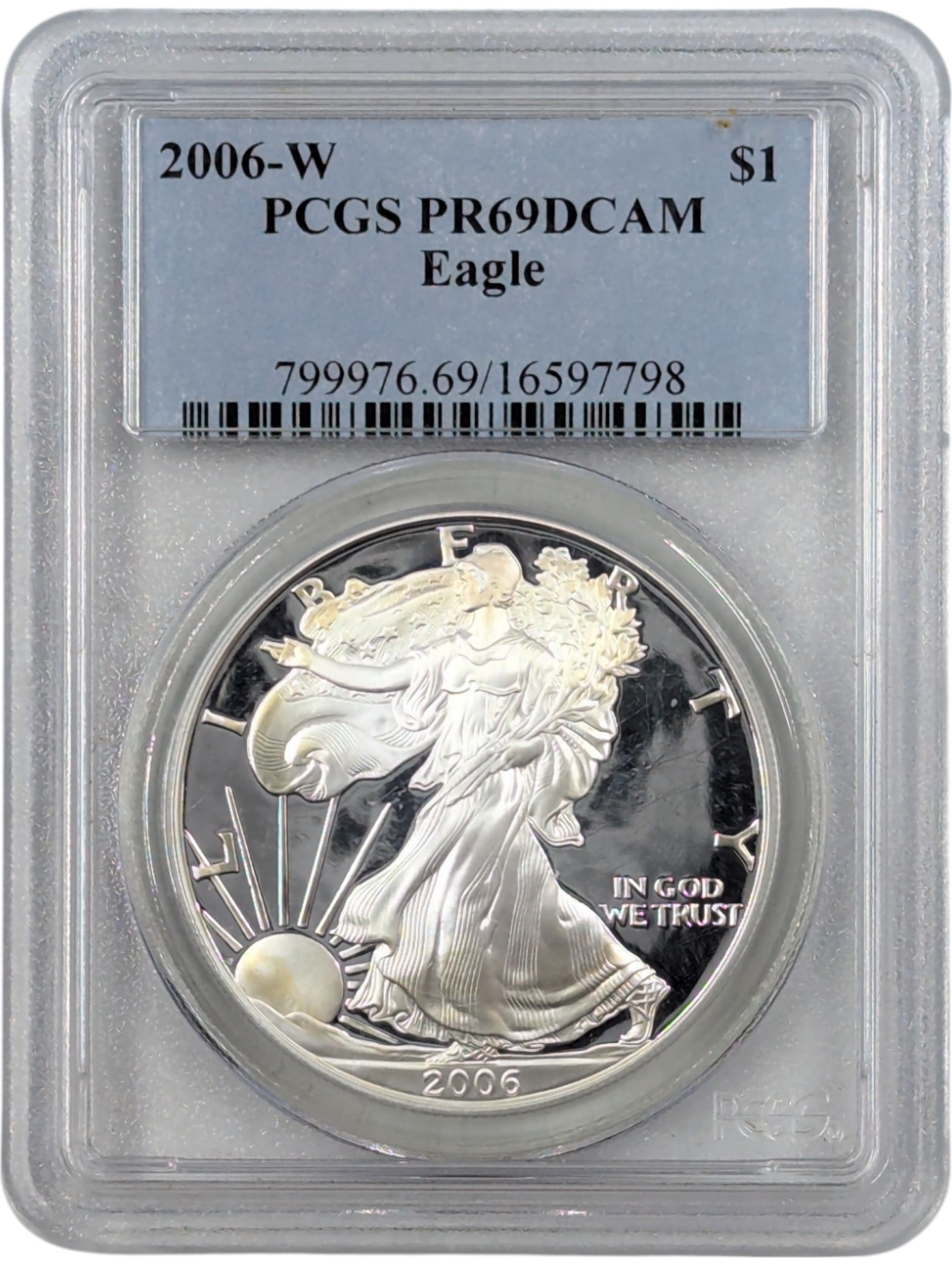 PCGS 2006-W PR69 DCAM American Silver Eagle Dollar - Proof (1 of 2)