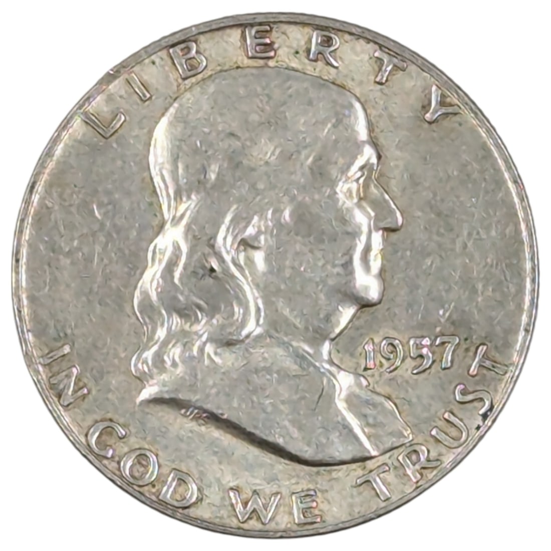 1957-D Silver Franklin Half Dollar: Silver