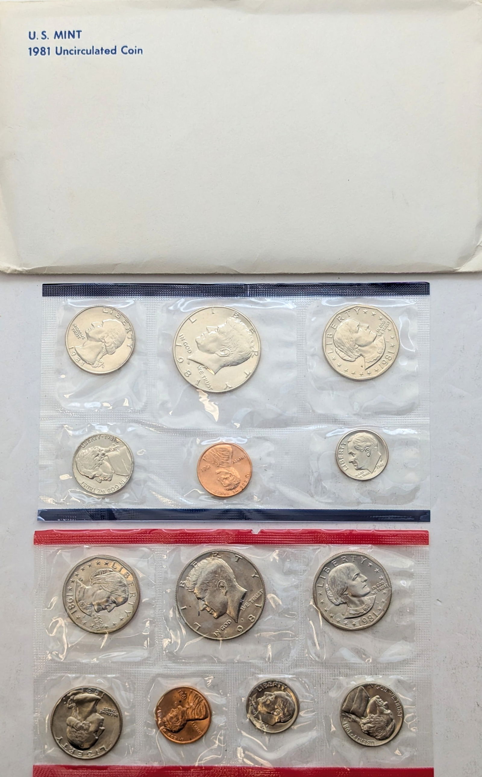 1981 US Mint Uncirculated Coin Set (1 of 2)