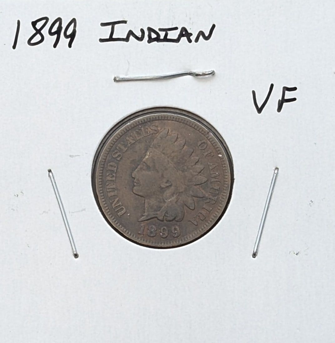1899 Indian Head Cent - VF: Coin