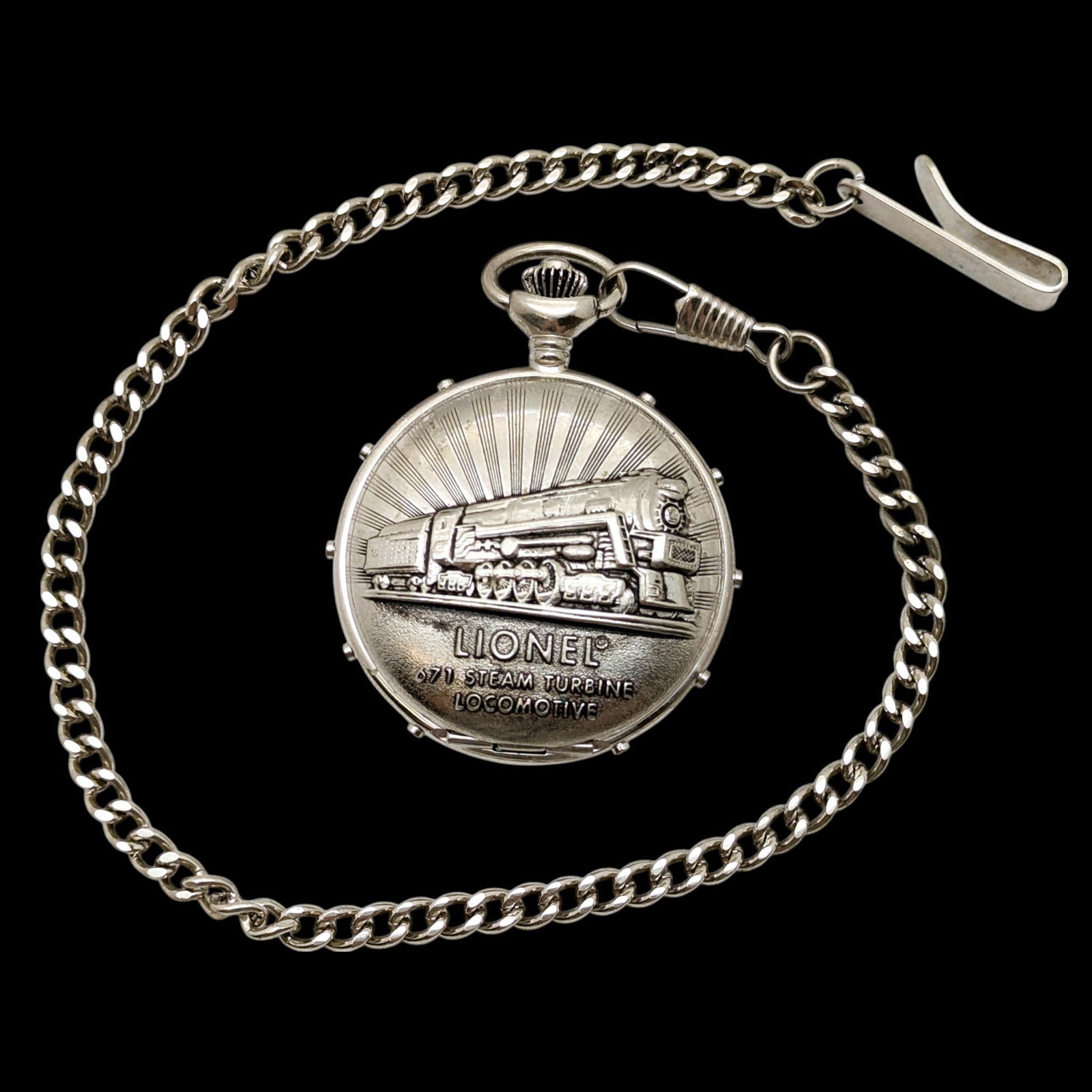 Lionel 671 Steam Turbine Locomotive Men's Pocket Watch: Length: 12-13in