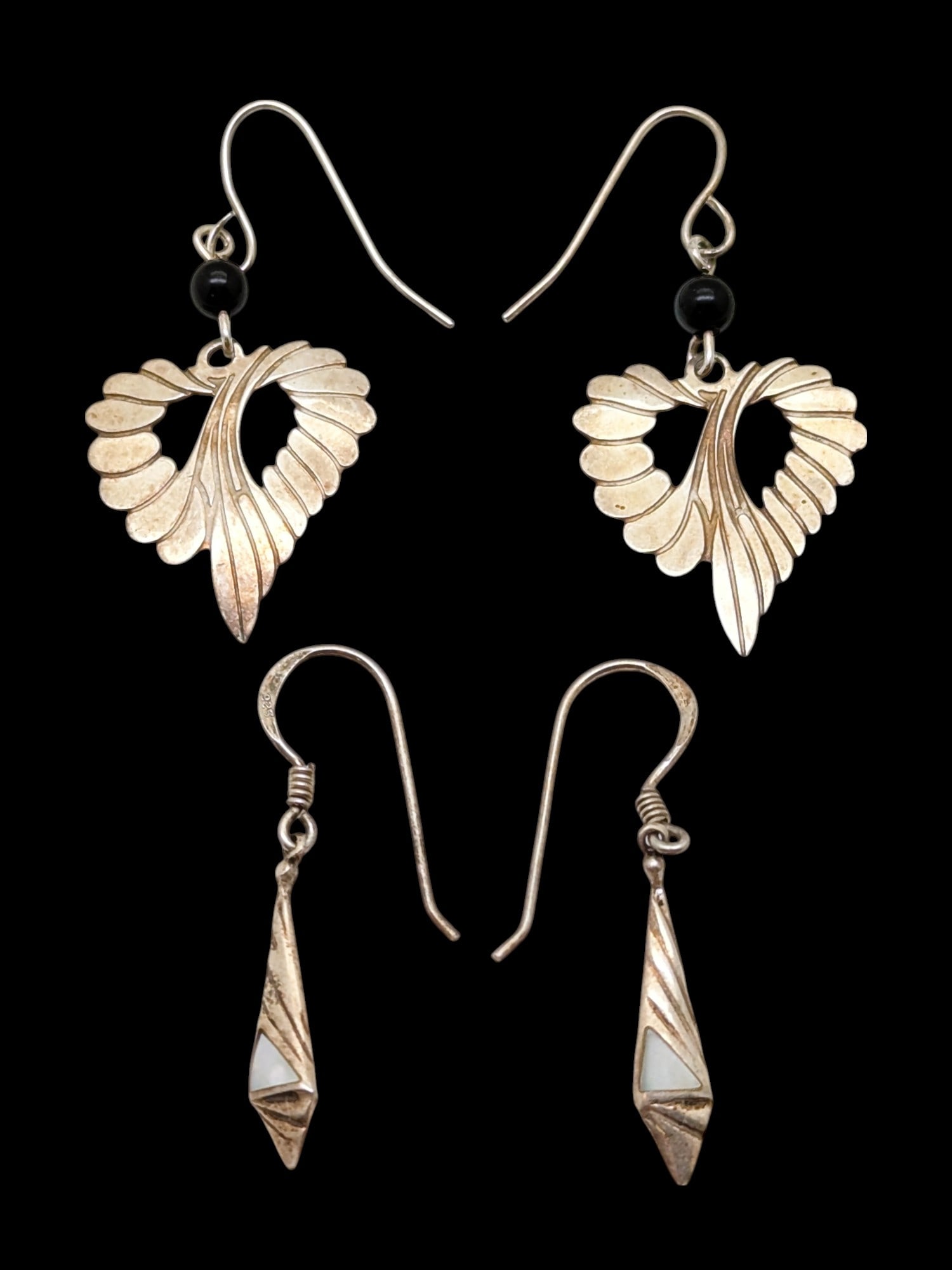 Lot of 2 Sterling Silver Ladies Earrings (1 of 7)