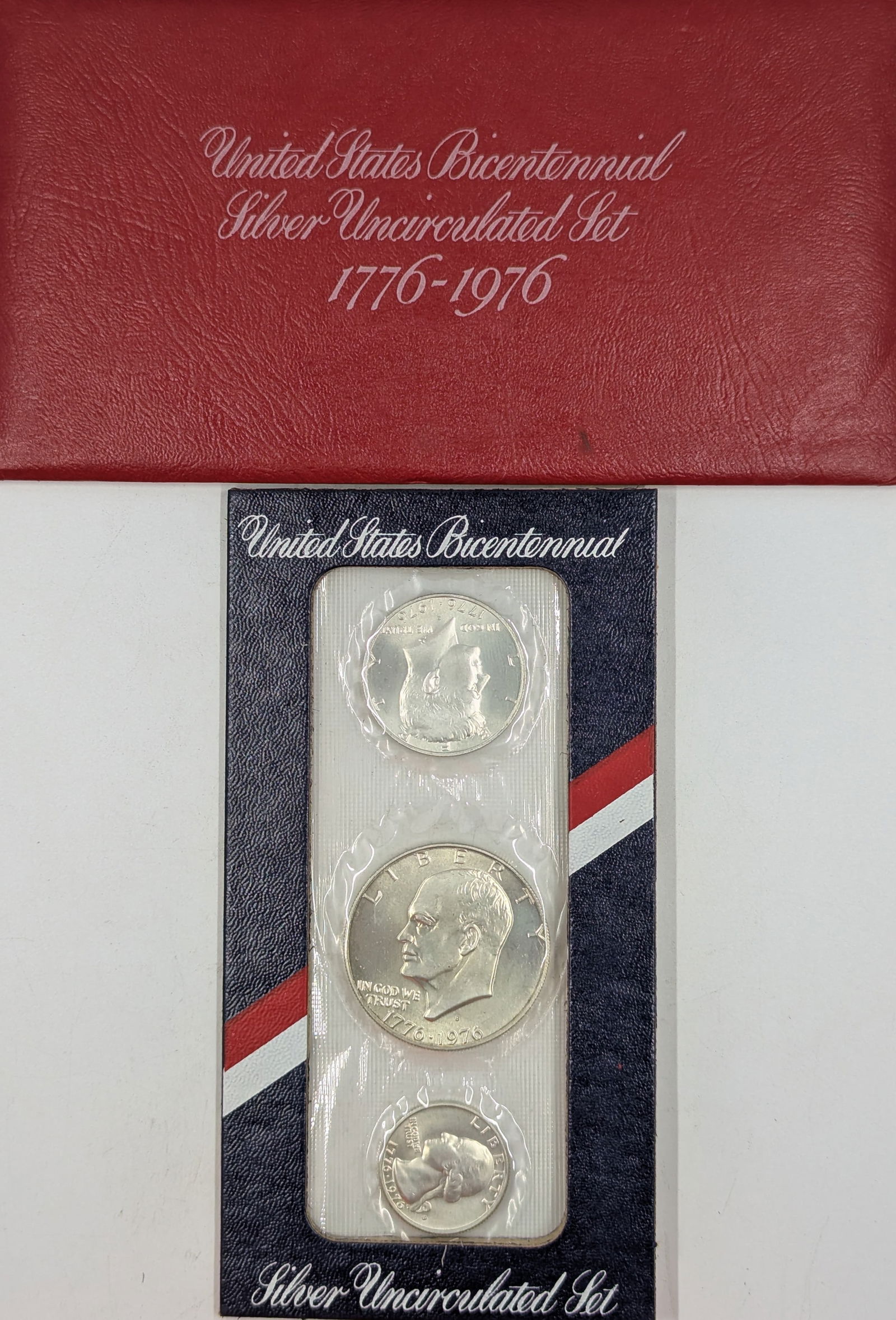 1976 US Mint Bicentennial Silver Uncirculated 3-Coin Set (1 of 2)
