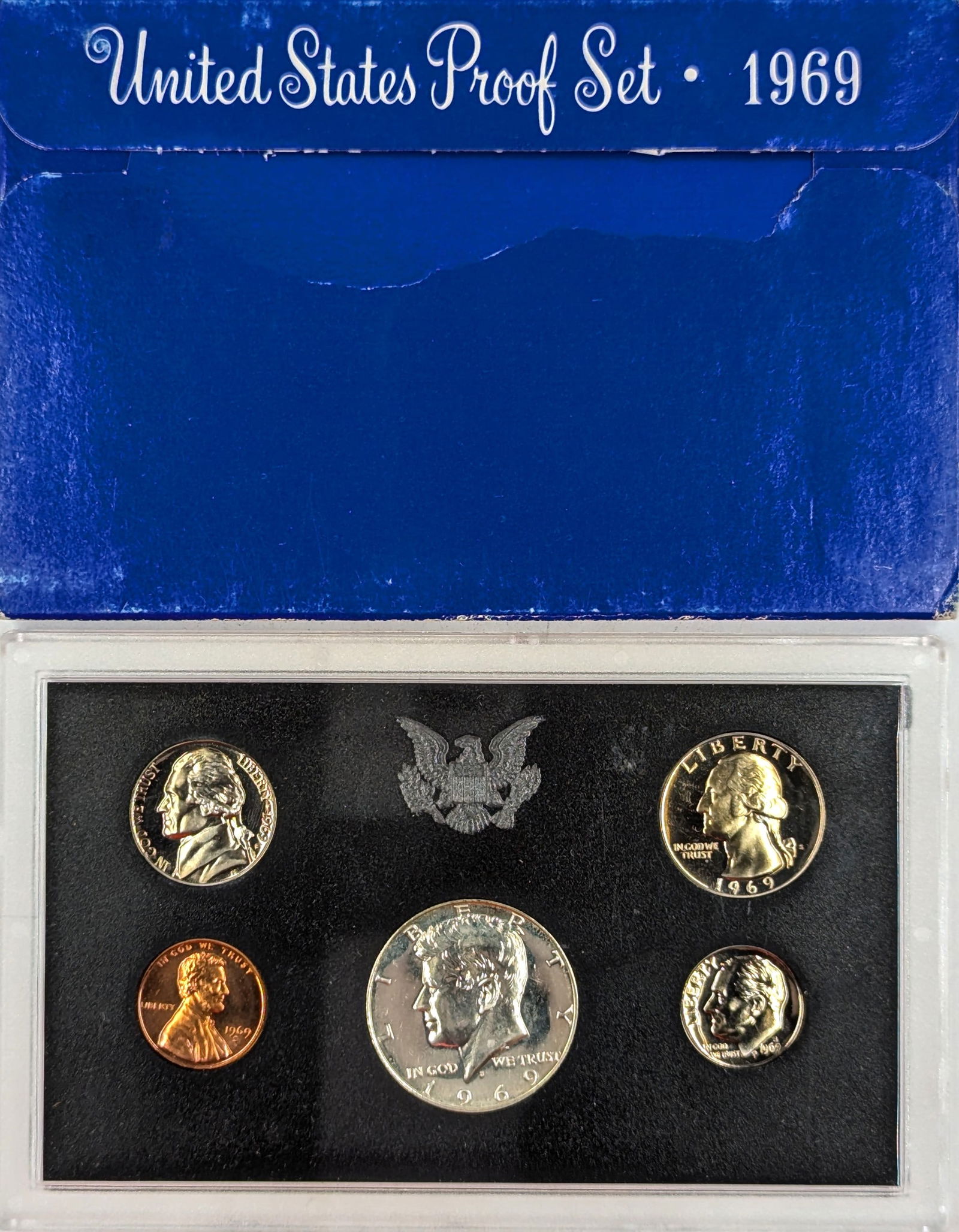 1969 Silver US Mint Proof Set - w/ Silver JFK (1 of 2)