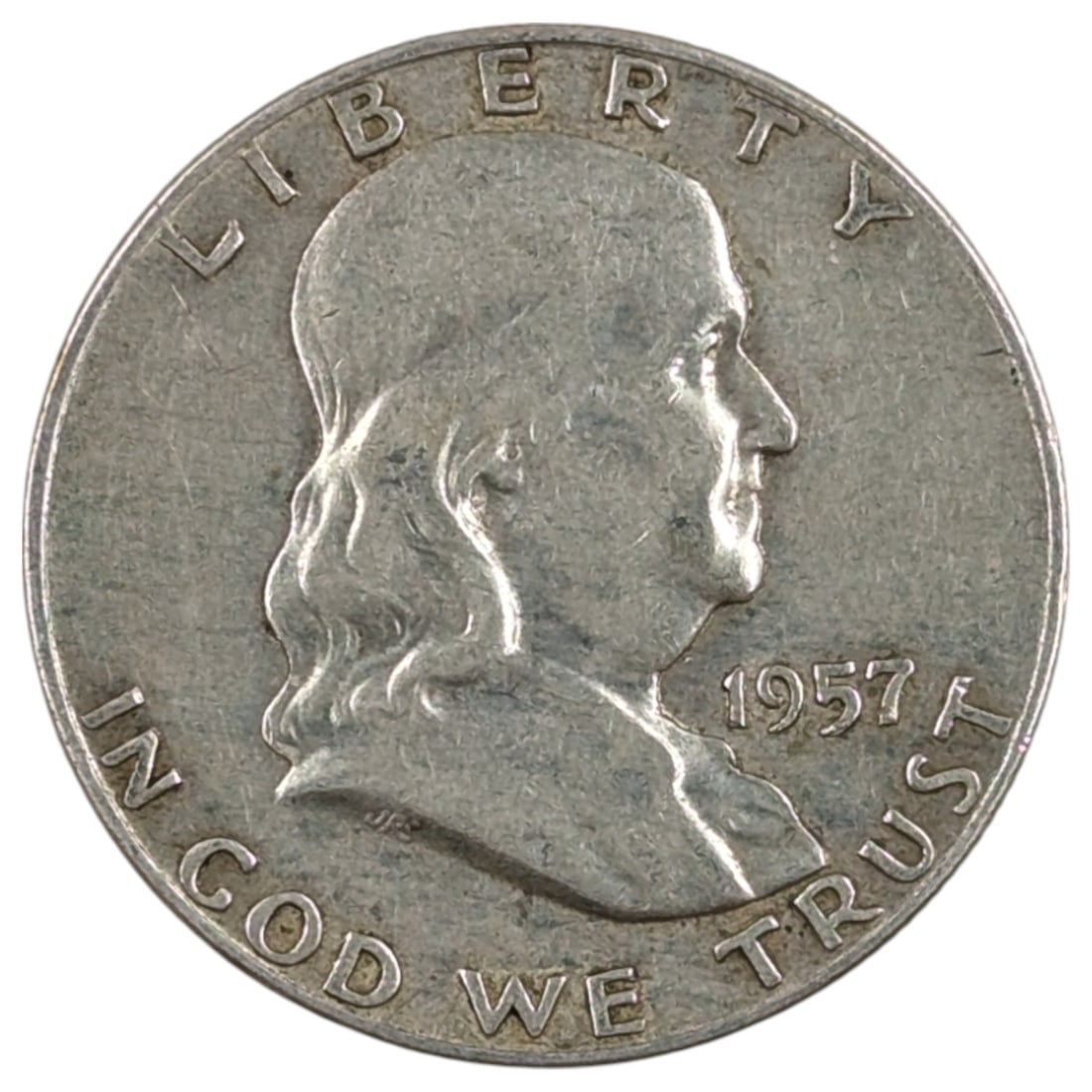 1957-D Silver Franklin Half Dollar: Silver