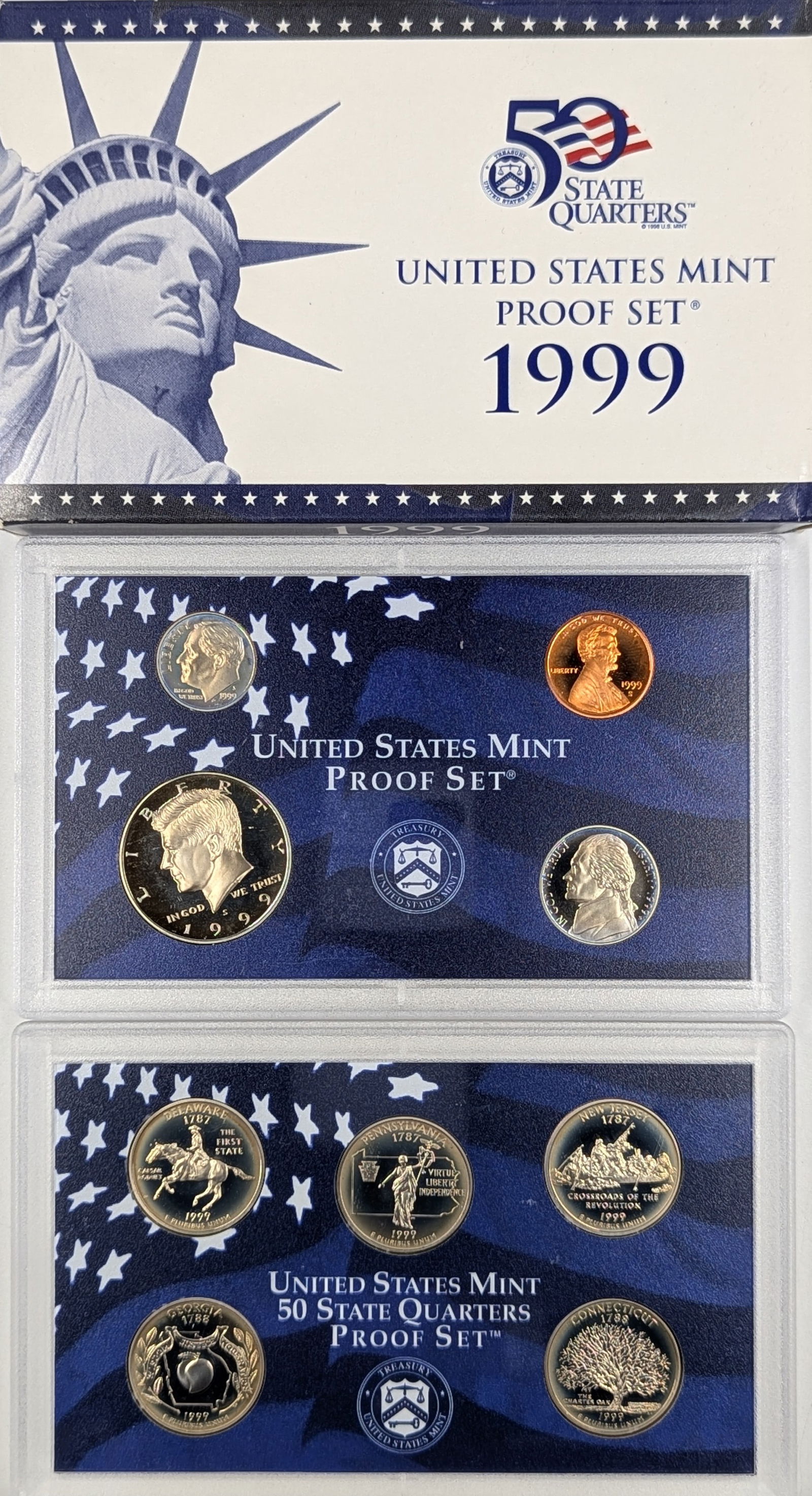 1999 US Mint Proof Set w/ COA (1 of 3)