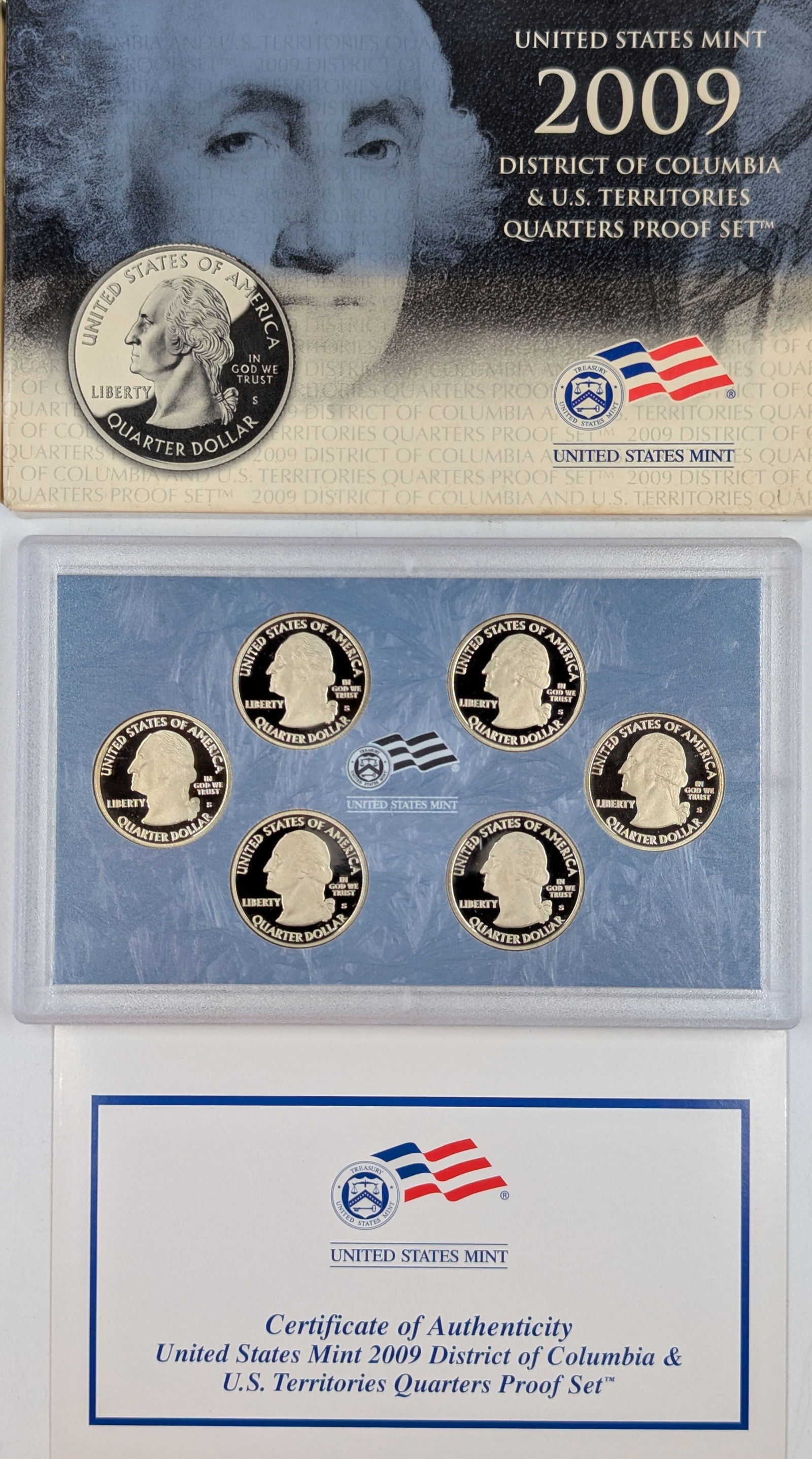 2009 US Mint State Quarters Proof Set w/ COA (1 of 2)
