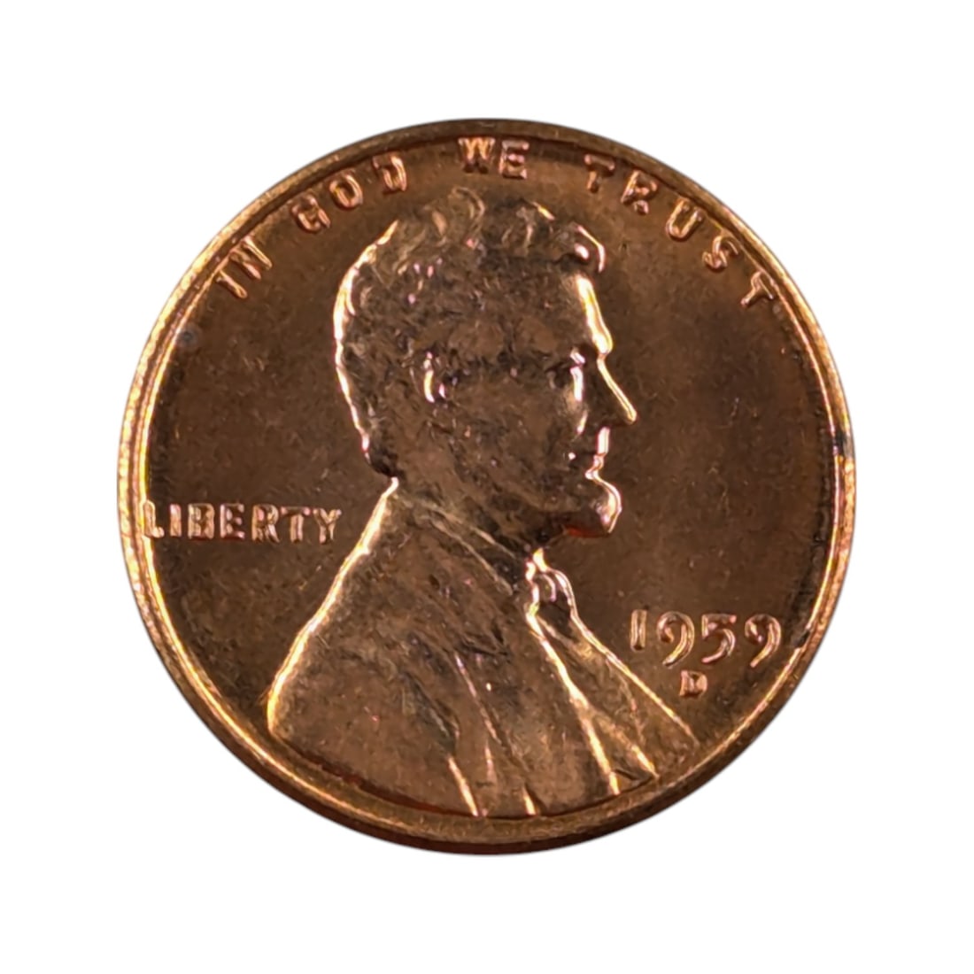 1959-D Lincoln Cent - Uncirculated: Coin