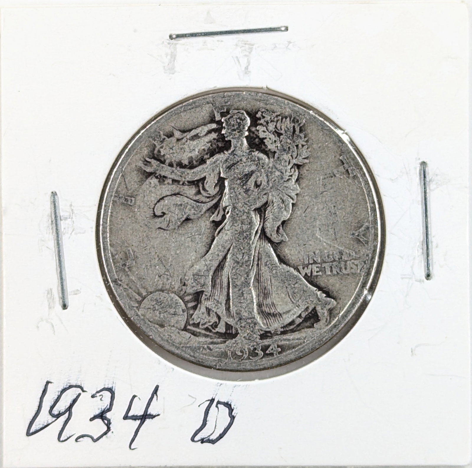 1934-D Silver Walking Liberty Half Dollar: _