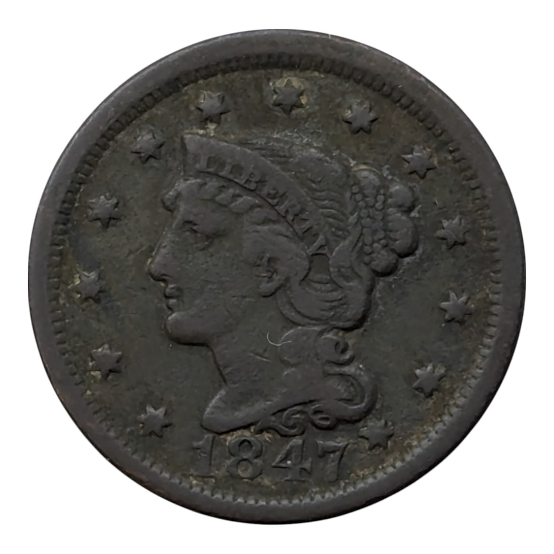 1847 Large Cent (1 of 2)