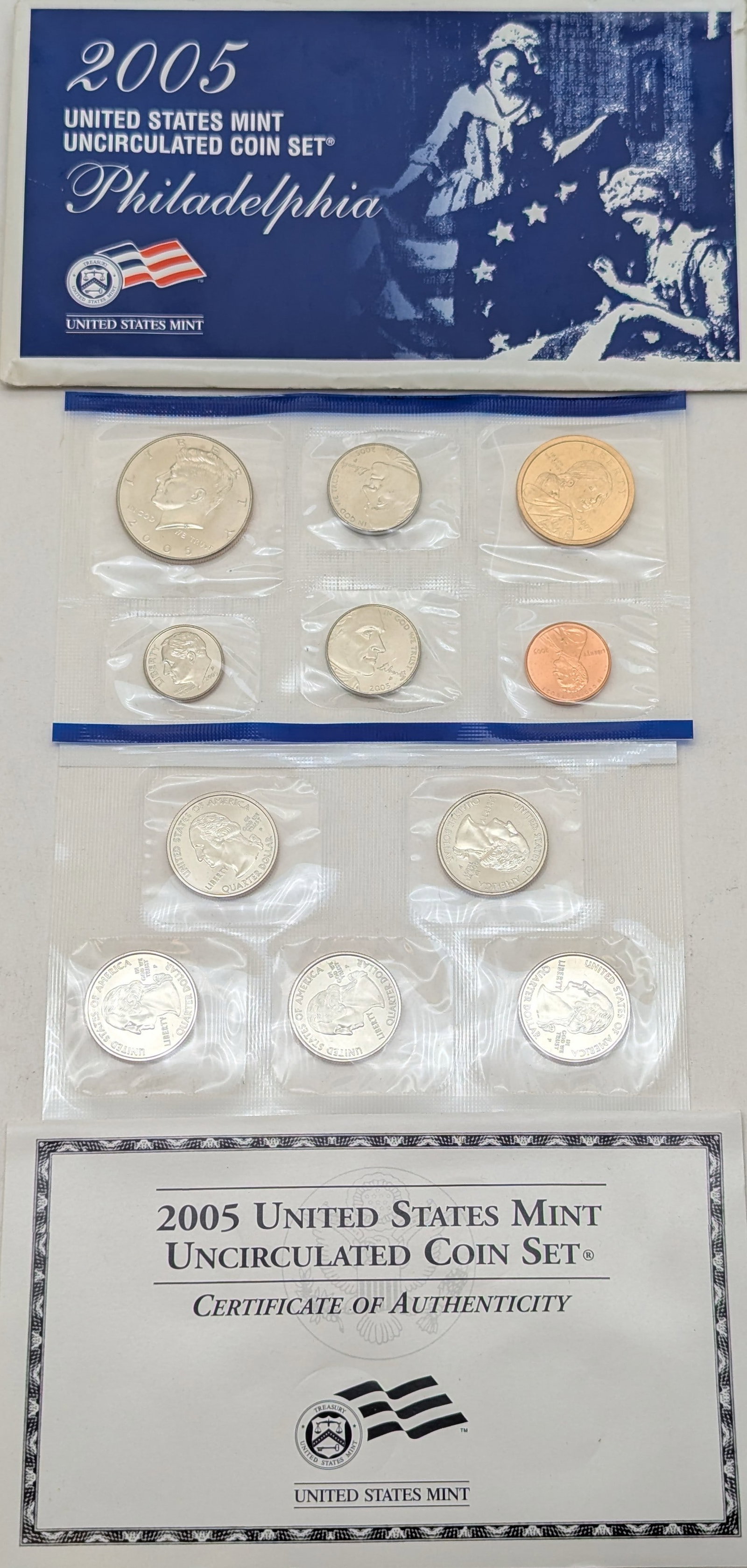 2005 US Mint Uncirculated Coin Set w/ COA (1 of 2)