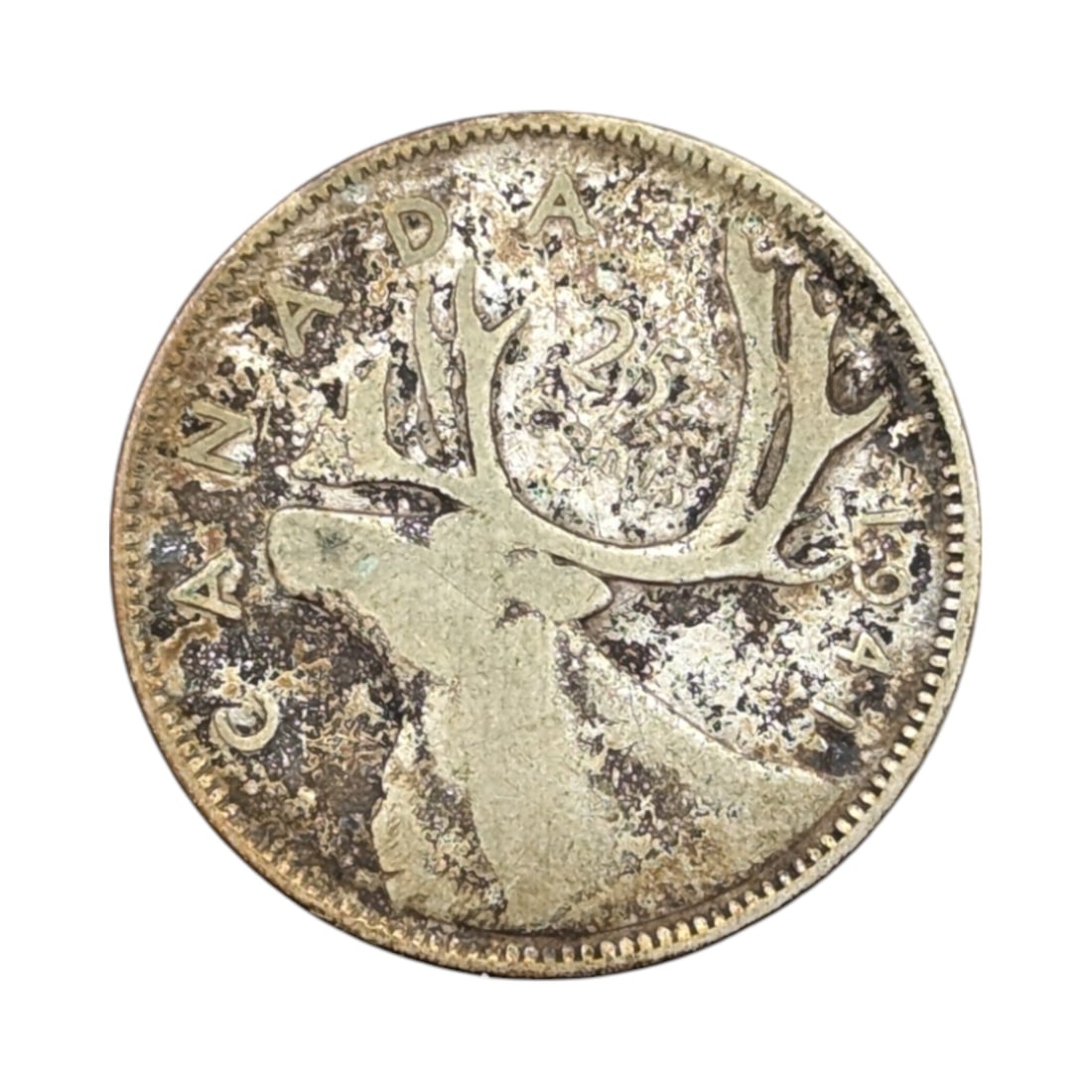 1941 Silver Canada 25 Cents (1 of 2)