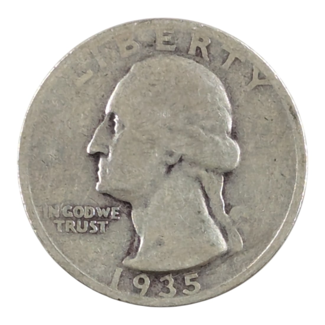 1935-S Silver Washington Quarter: Silver