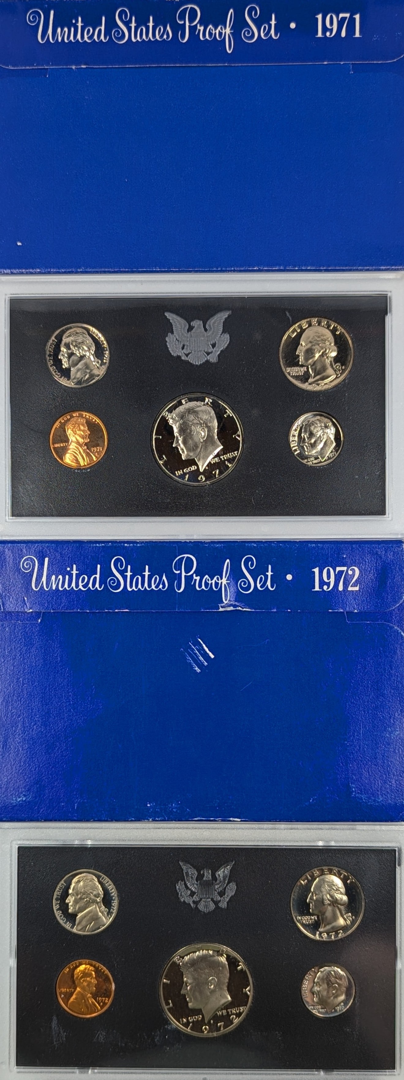 Lot of 2 US Mint Proof Sets - 1971, 1972 (1 of 2)