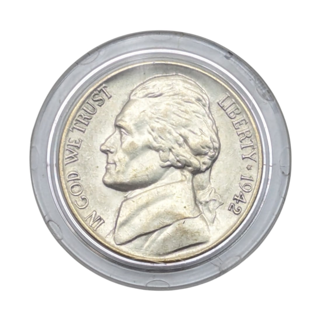 FEATURE 1942-P Silver War Nickel - XF/AU (1 of 2)