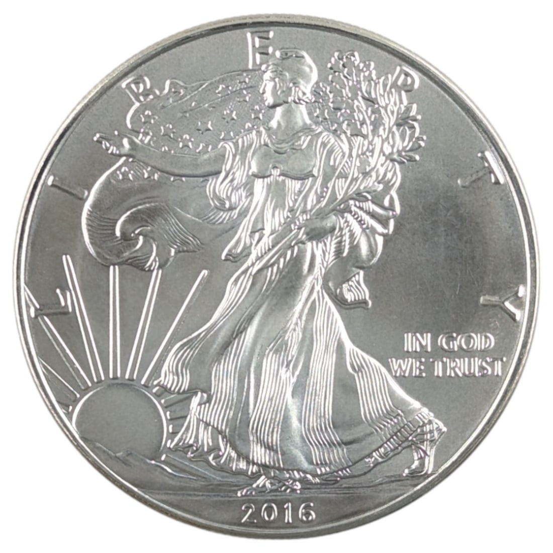 2016 American Silver Eagle Dollar: Silver