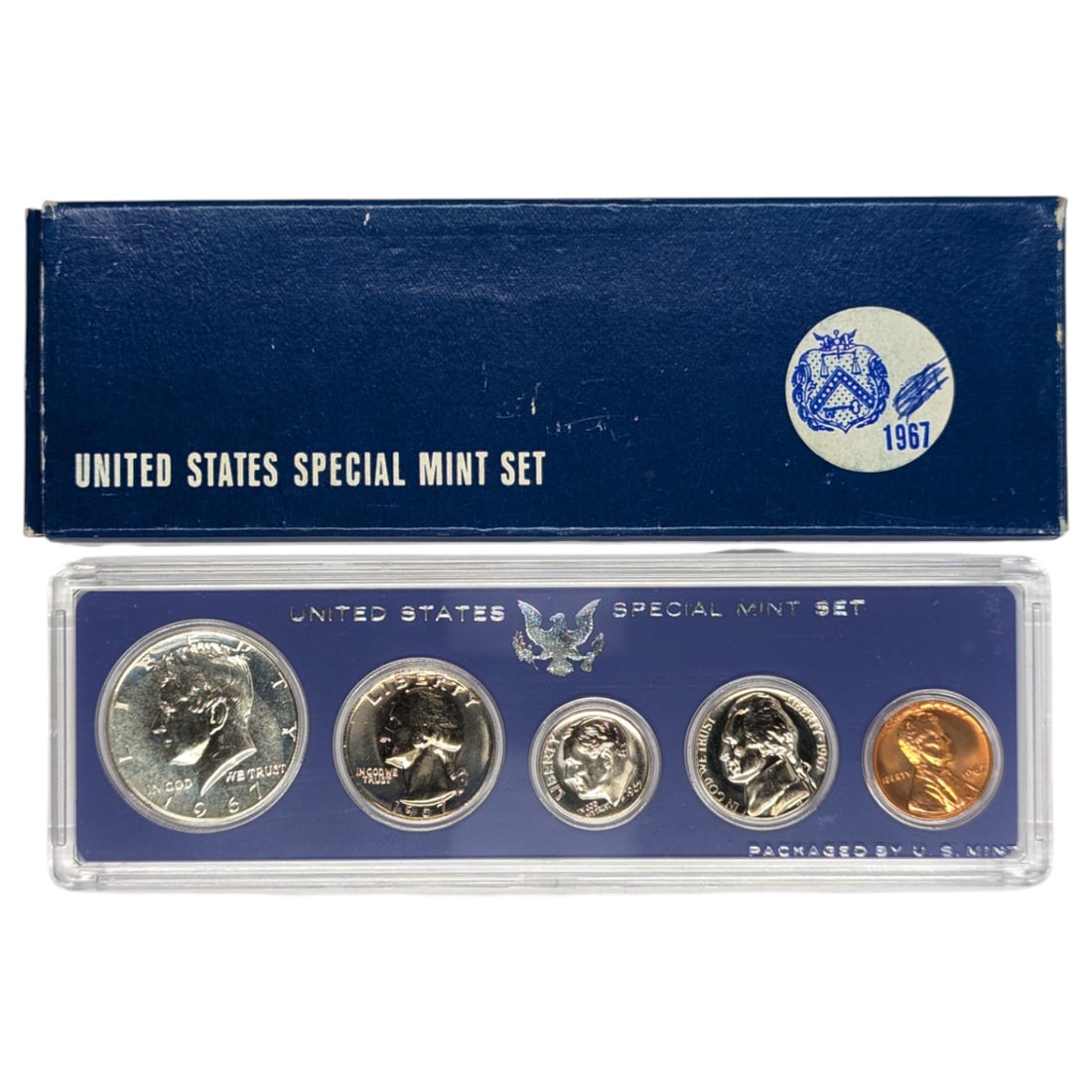 1967 Silver US Special Mint Set w/ Silver Half (1 of 2)