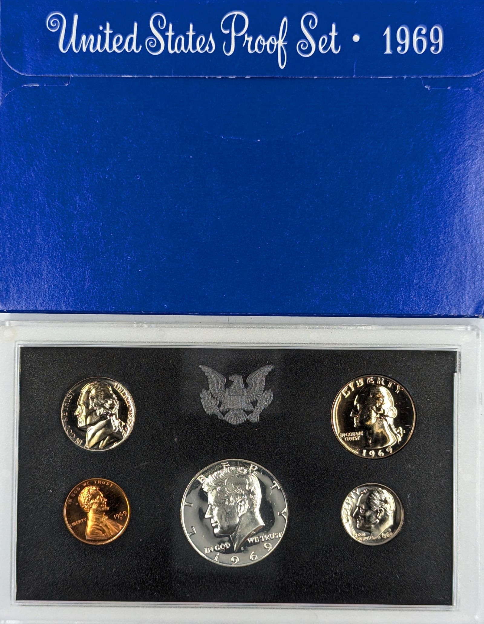 1969 Silver US Mint Proof Set w/ Silver Half (1 of 2)