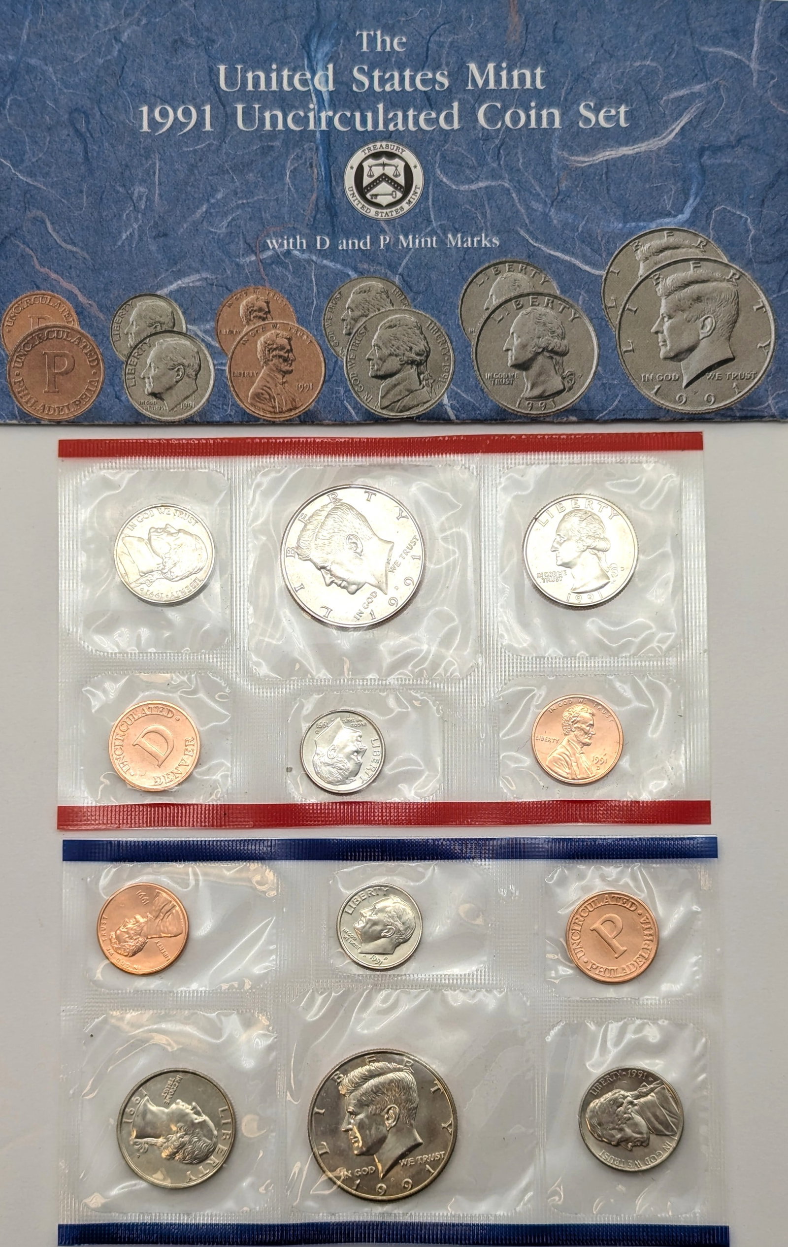1991 US Mint Uncirculated Coin Set (1 of 2)