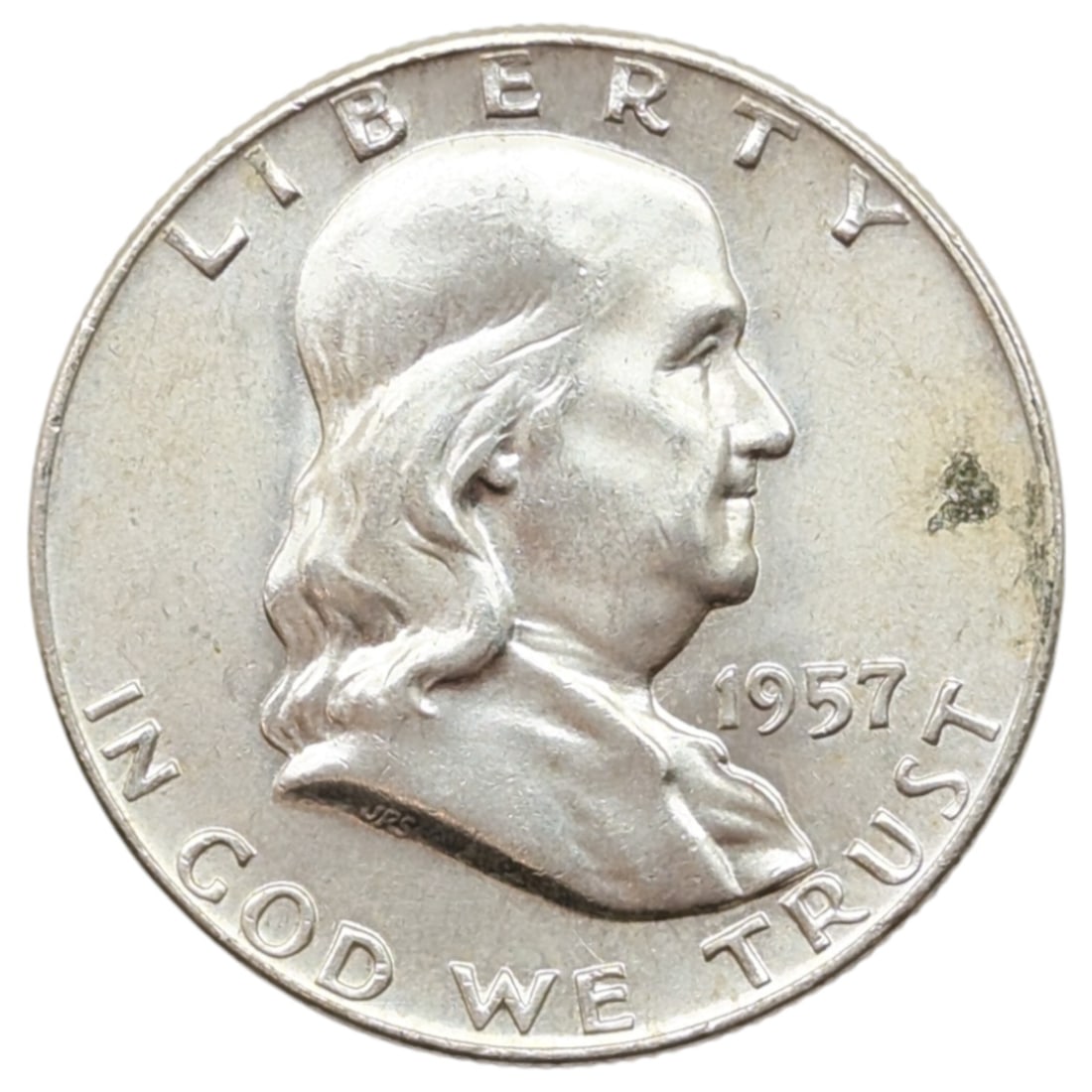 1957-D Silver Franklin Half Dollar: Silver