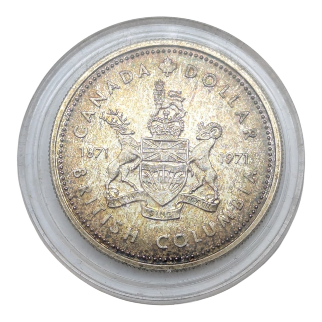 1971 Canada Silver $1 - British Columbia (1 of 2)