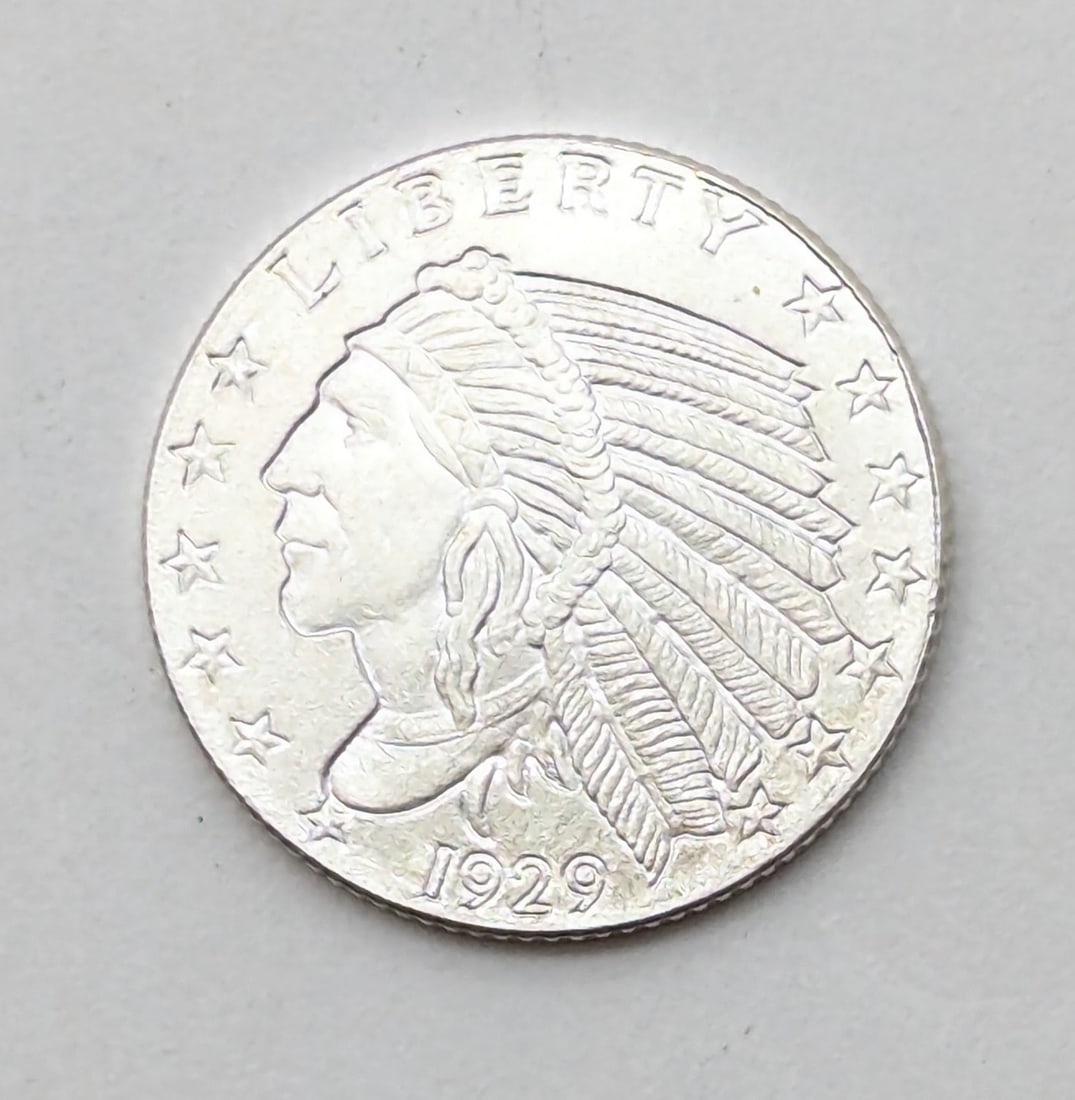 1/10 Troy oz .999 Fine Silver Round Indian Head (1 of 2)